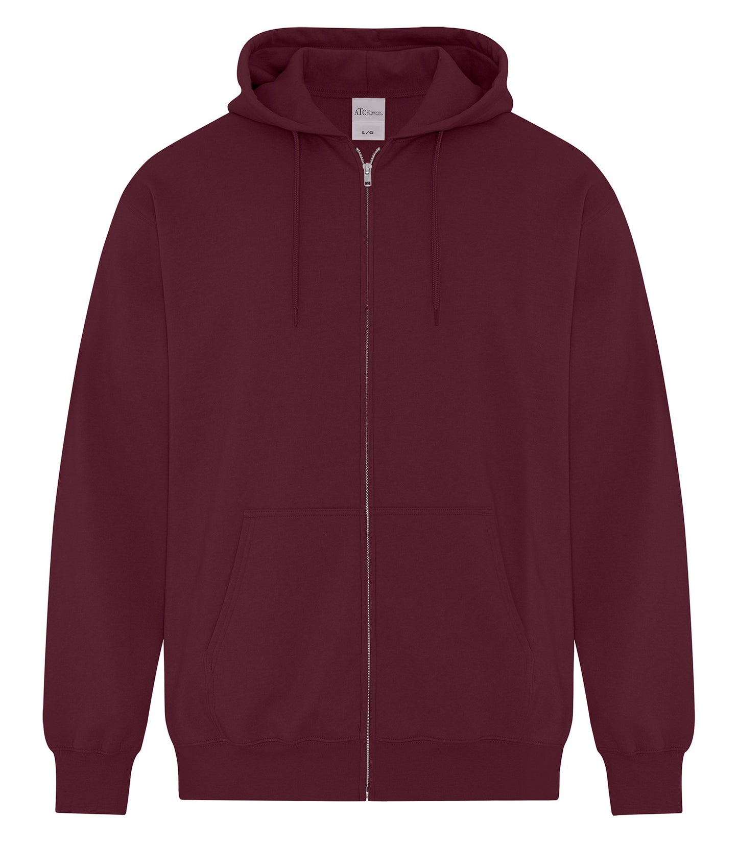 ATC EVERYDAY FLEECE FULL ZIP HOODIE (ATCF2600) - Maroon