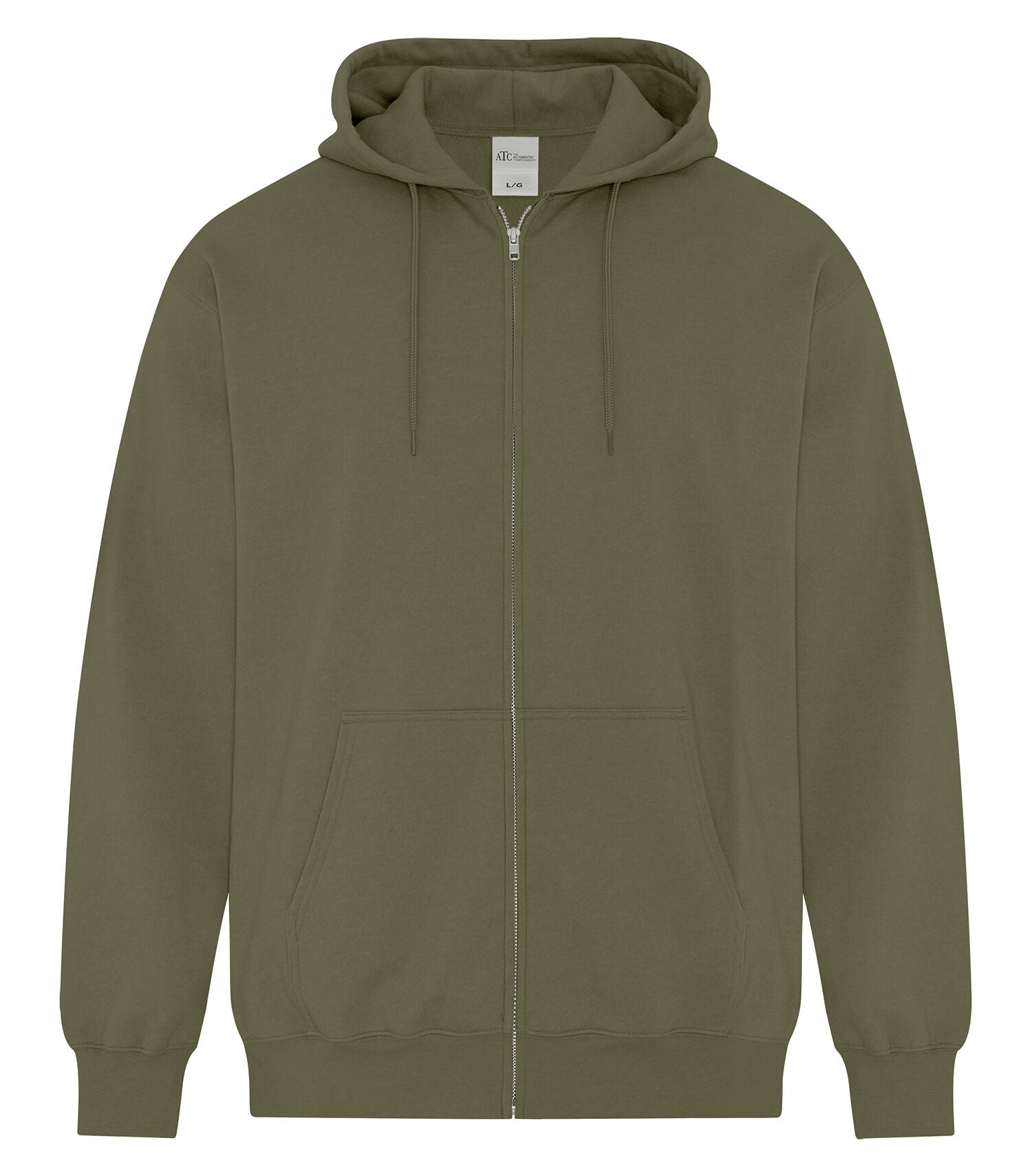 ATC EVERYDAY FLEECE FULL ZIP HOODIE (ATCF2600) - Military Green