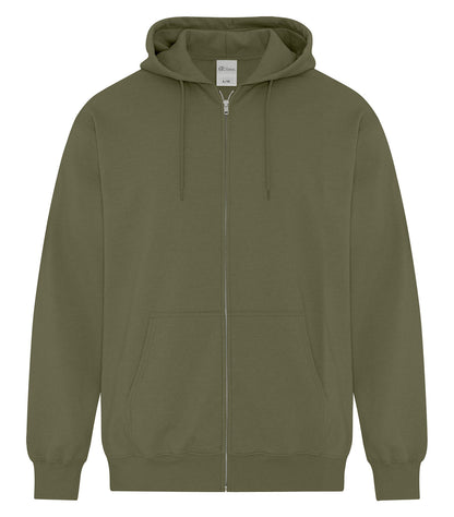 ATC EVERYDAY FLEECE FULL ZIP HOODIE (ATCF2600) - Military Green