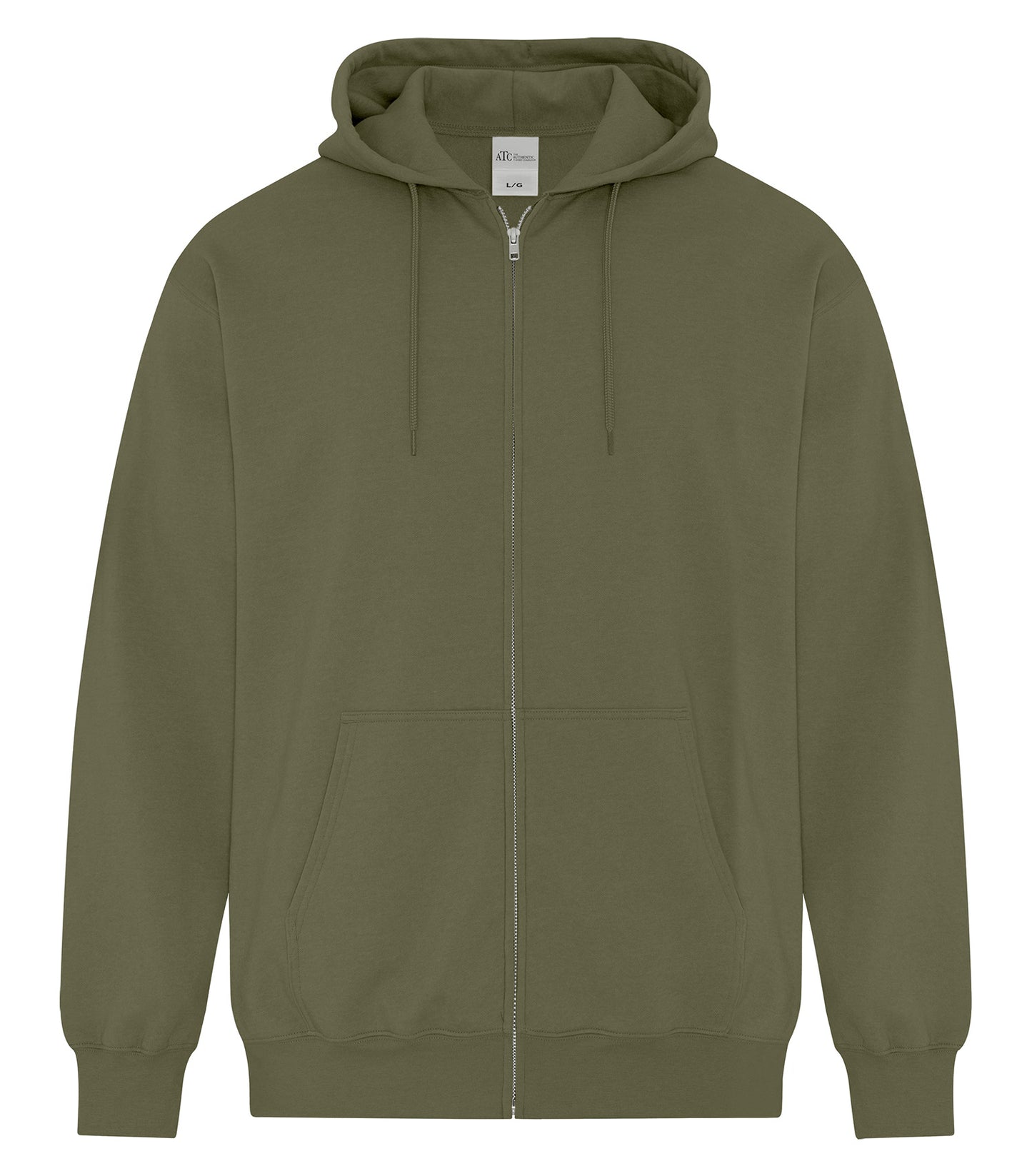 ATC EVERYDAY FLEECE FULL ZIP HOODIE (ATCF2600) - Military Green