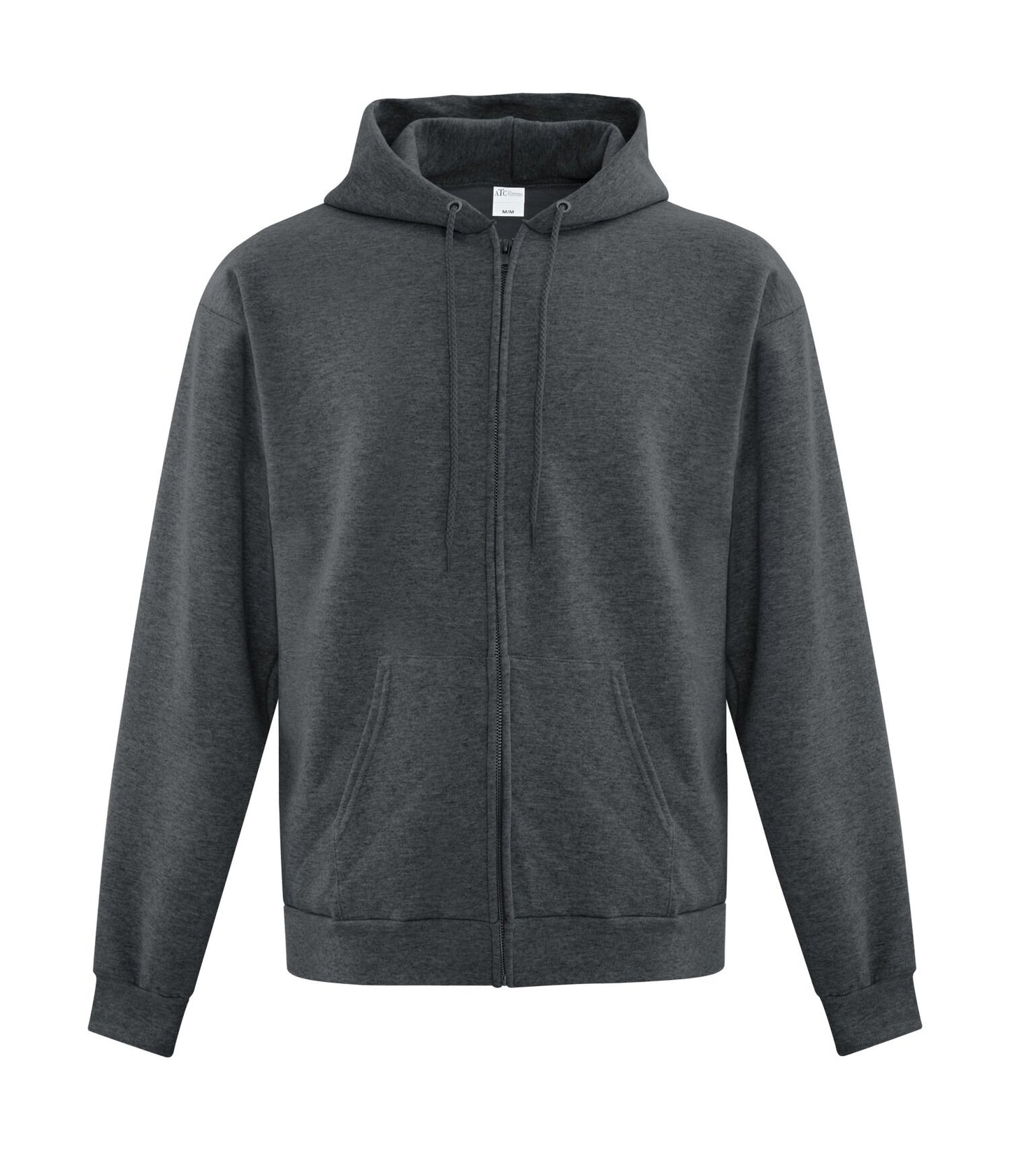 ATC EVERYDAY FLEECE FULL ZIP HOODIE (ATCF2600) - Darkheathergrey