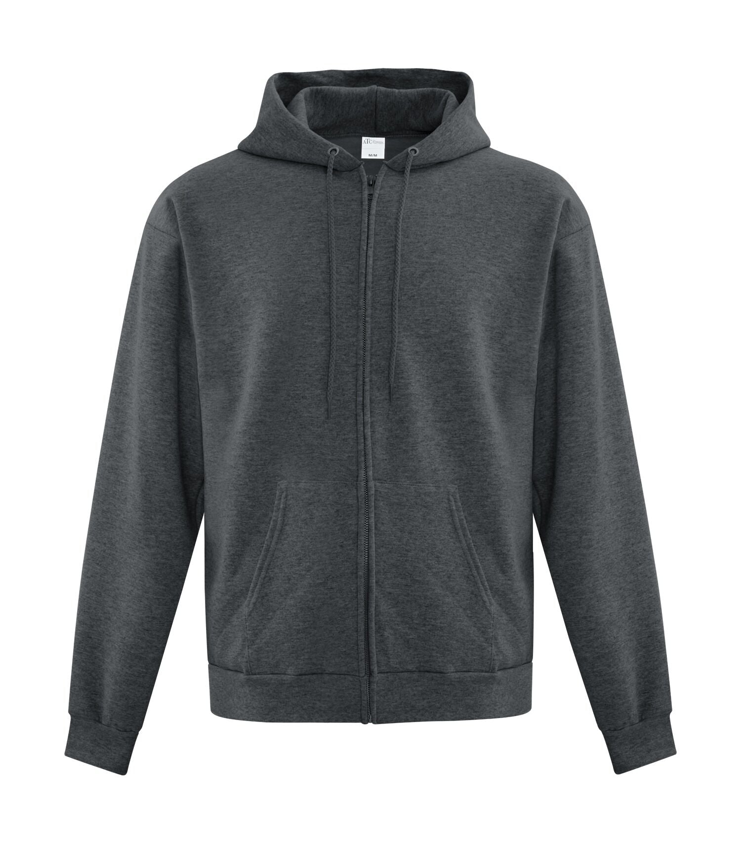 ATC EVERYDAY FLEECE FULL ZIP HOODIE (ATCF2600) - Darkheathergrey