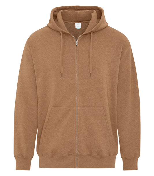 ATC™ EARTH WASH® TOURBILLON FLEECE FULL ZIP HOODIE - Earth Caramel
