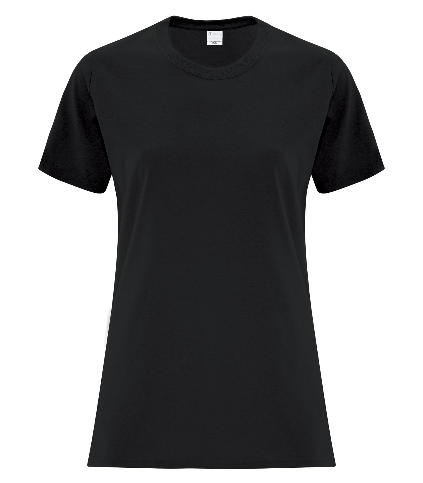 ATC EVERYDAY SIDE SEAM LADIES' TEE (ATCS1000L) - Black