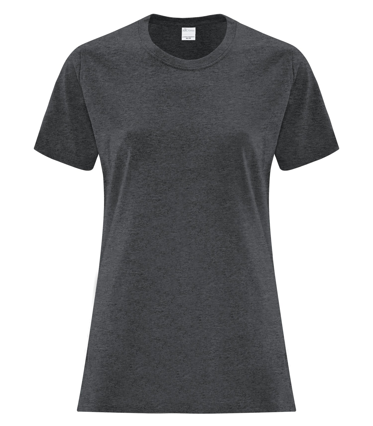 ATC EVERYDAY SIDE SEAM LADIES' TEE (ATCS1000L) - Darkheathergrey