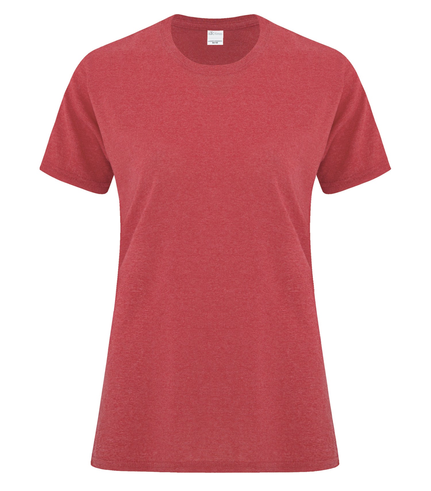 ATC EVERYDAY SIDE SEAM LADIES' TEE (ATCS1000L) - Heatherred