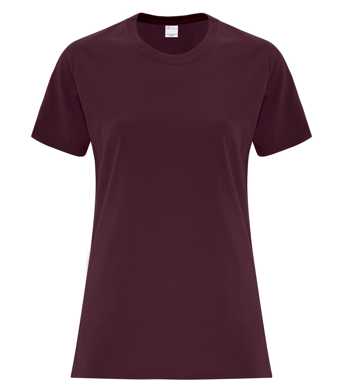 ATC EVERYDAY SIDE SEAM LADIES' TEE (ATCS1000L) - Maroon