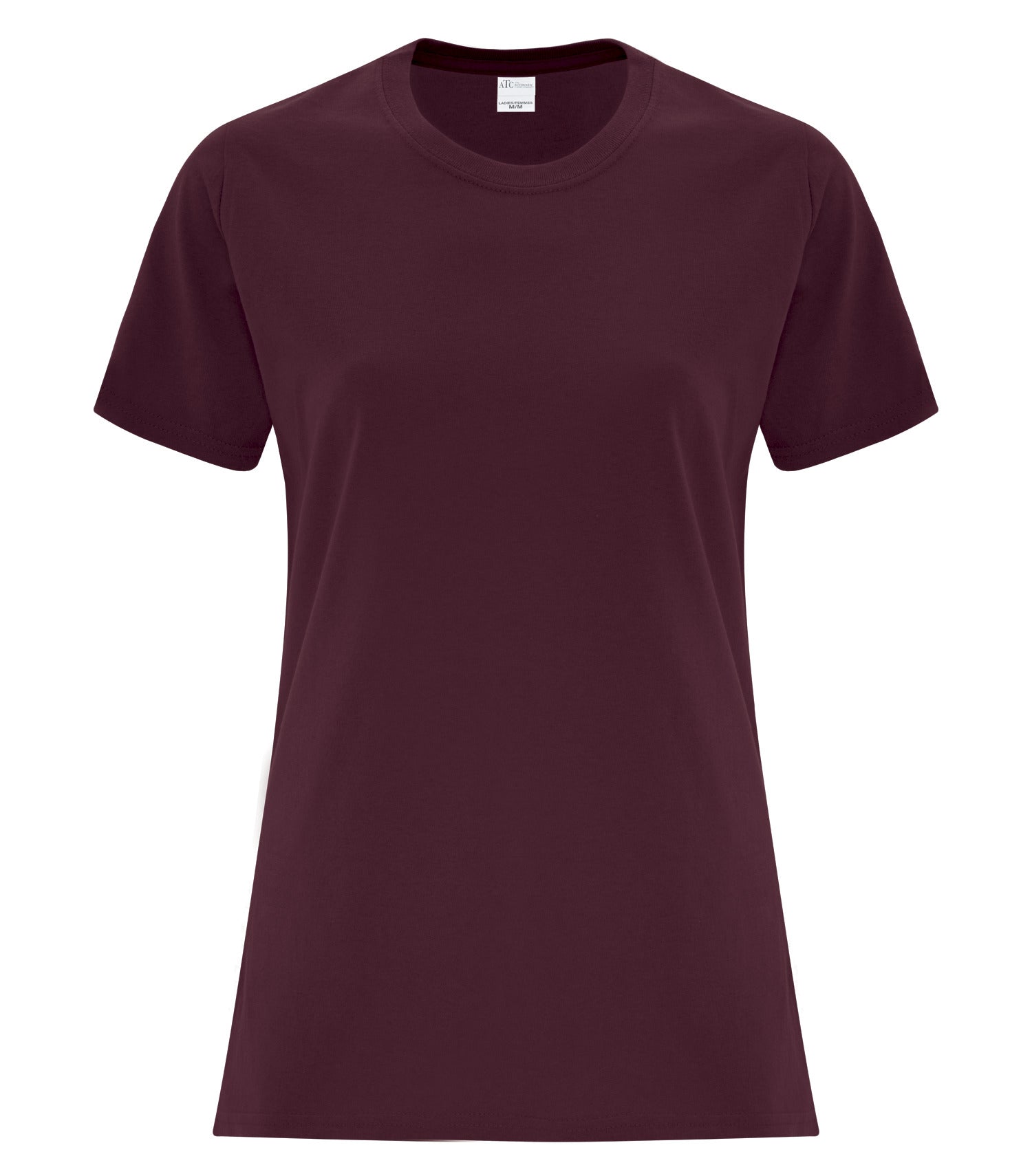 ATC EVERYDAY SIDE SEAM LADIES' TEE (ATCS1000L) - Maroon