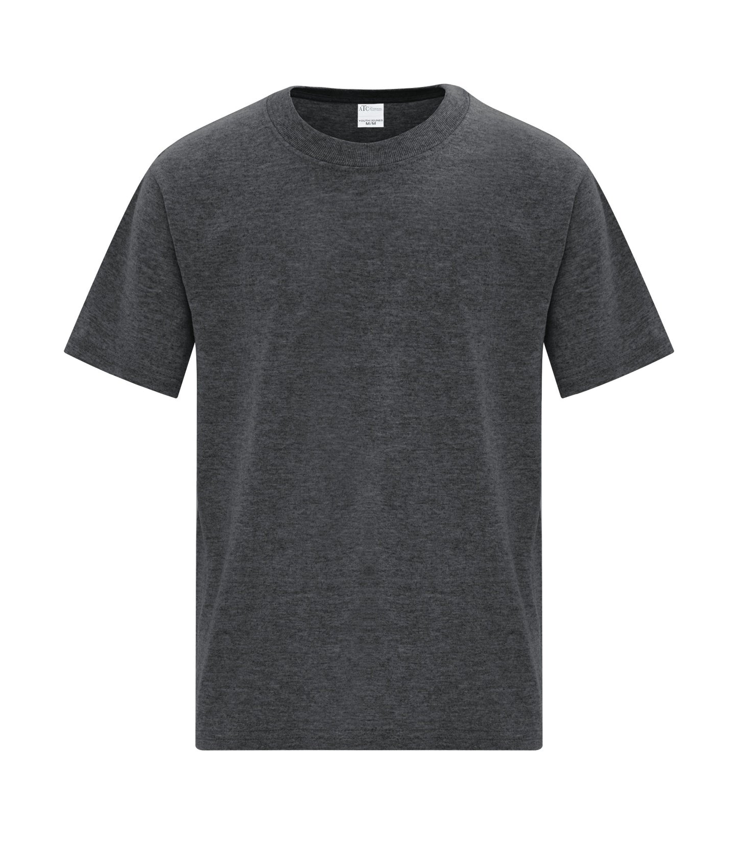ATC EVERYDAY SIDE SEAM YOUTH TEE (ATCS1000Y) - Darkheathergrey