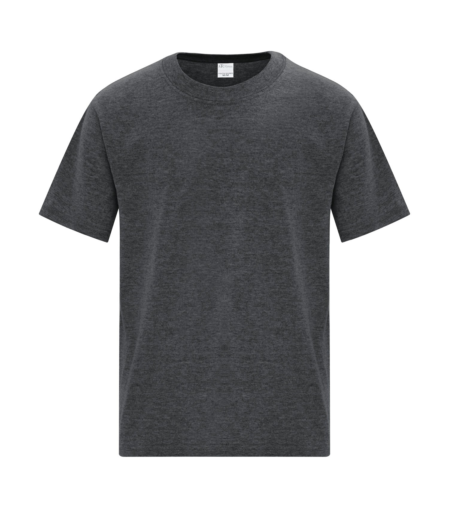 ATC EVERYDAY SIDE SEAM YOUTH TEE (ATCS1000Y) - Darkheathergrey