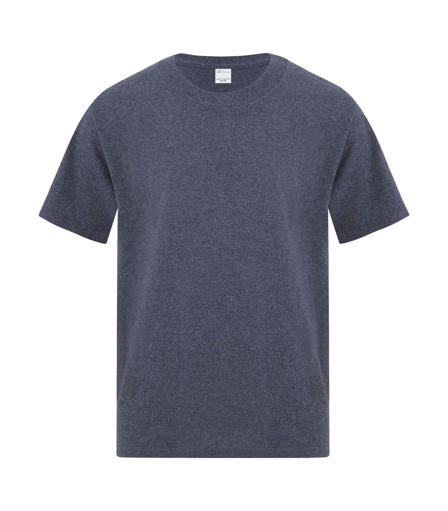 ATC EVERYDAY SIDE SEAM YOUTH TEE (ATCS1000Y) - Heathernavy