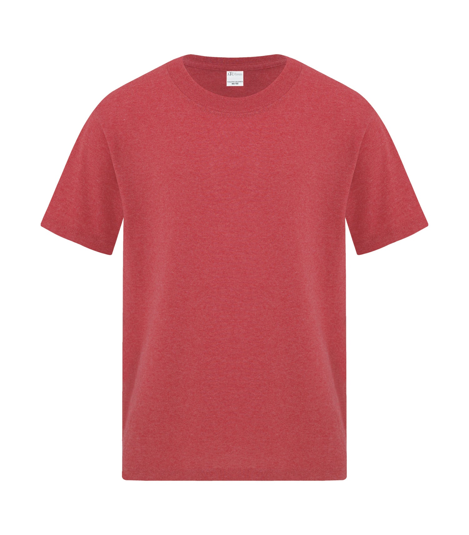 ATC EVERYDAY SIDE SEAM YOUTH TEE (ATCS1000Y) - Heatherred