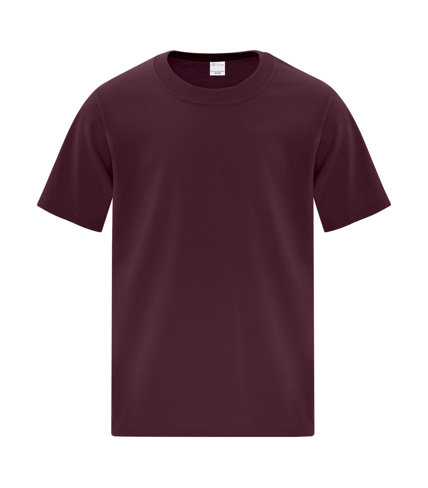 ATC EVERYDAY SIDE SEAM YOUTH TEE (ATCS1000Y) - Maroon