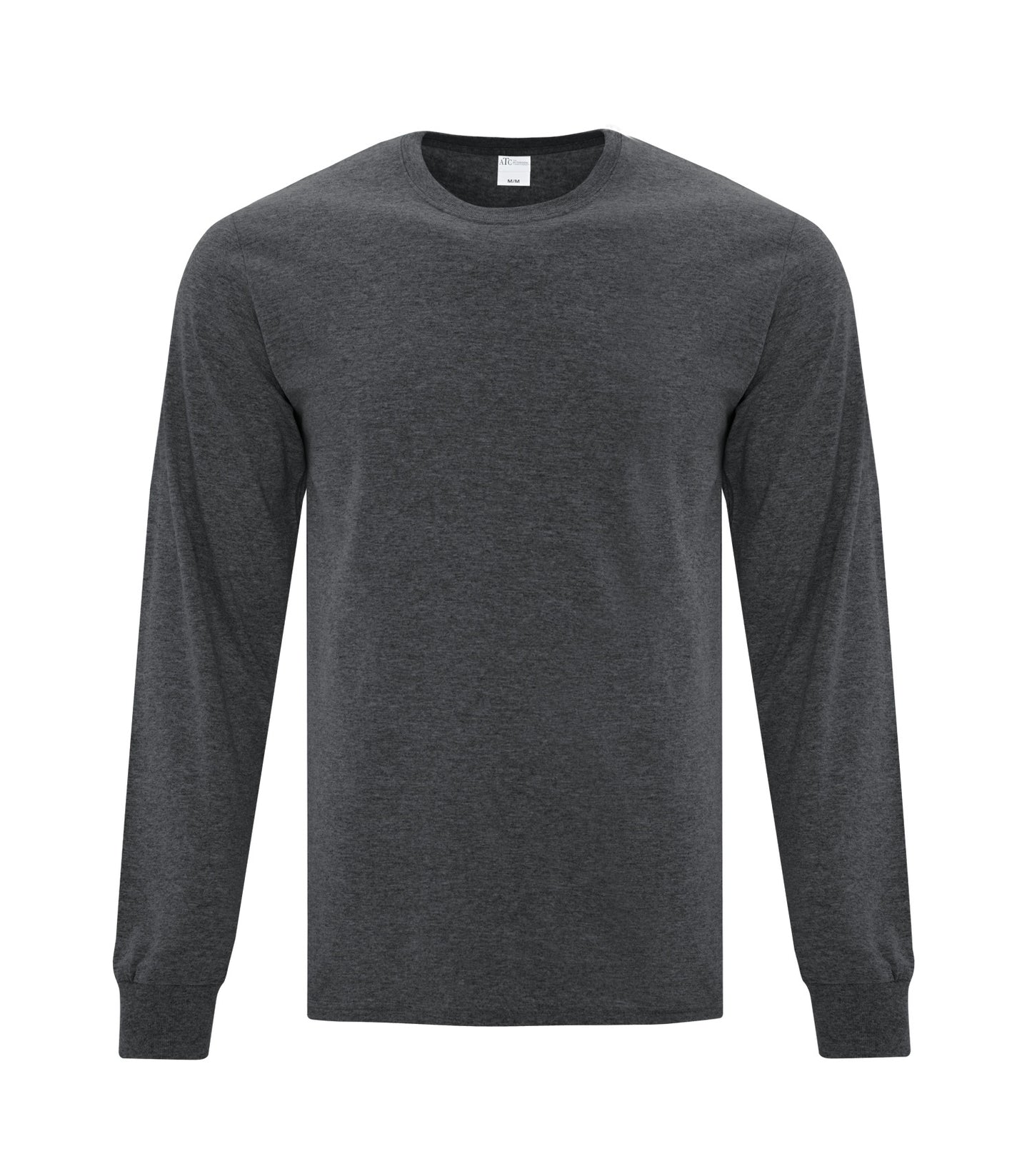 ATC EVERYDAY SIDE SEAM LONG SLEEVE TEE (ATCS1015) - Darkheathergrey