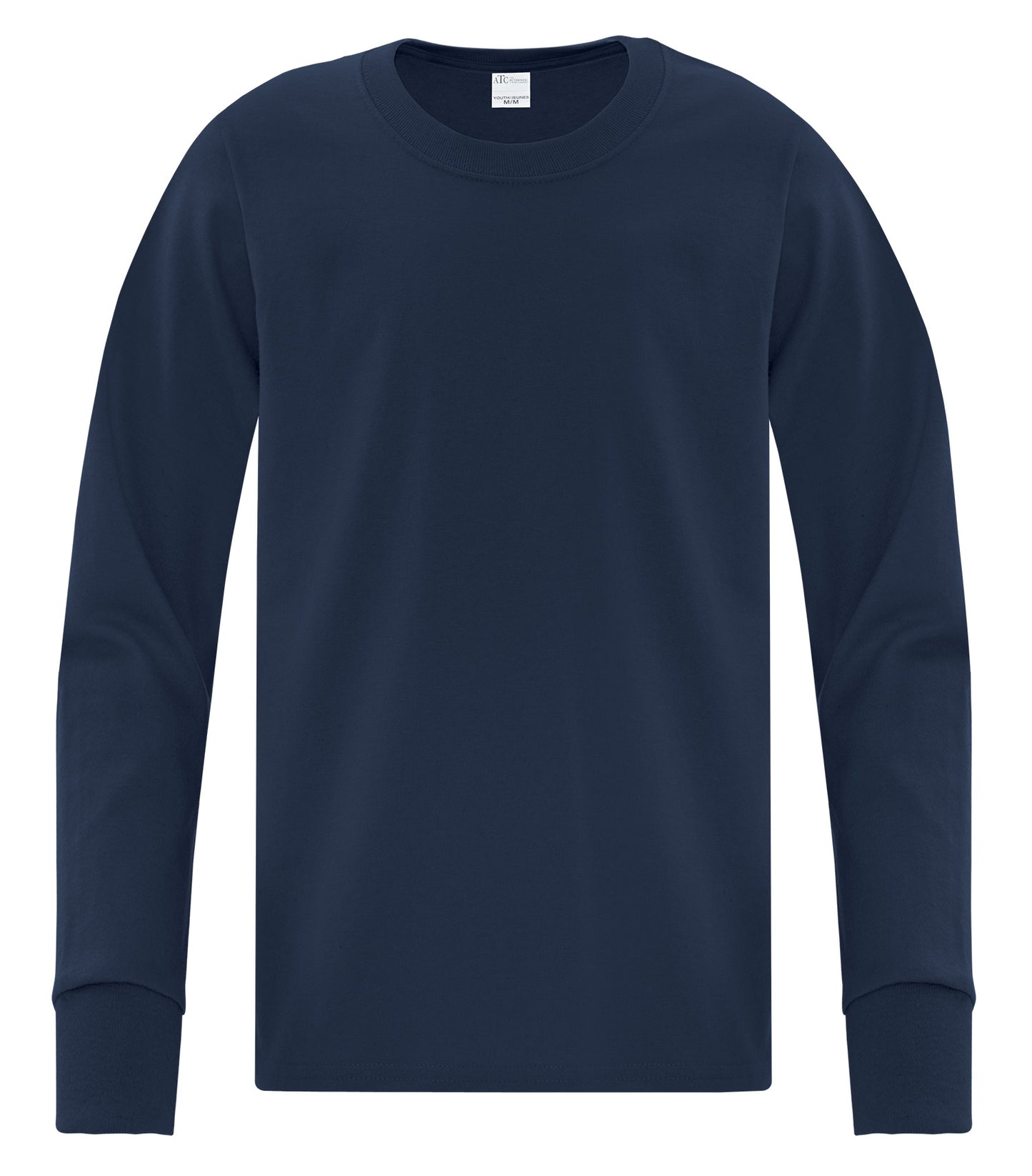 ATC EVERYDAY SIDE SEAM LONG SLEEVE YOUTH TEE (ATCS1015Y) - Navy