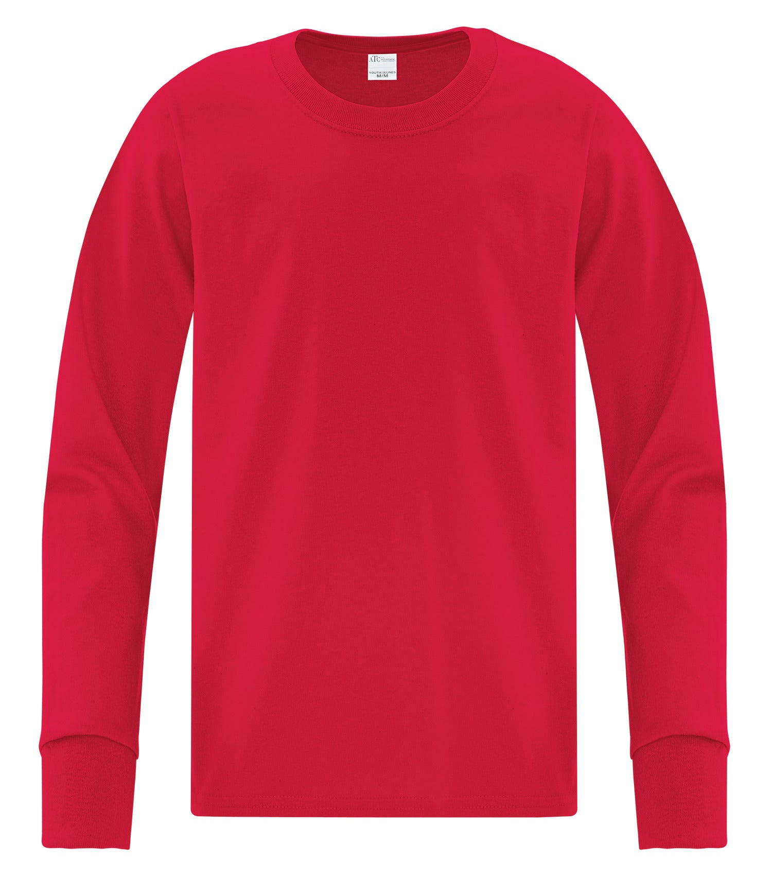 ATC EVERYDAY SIDE SEAM LONG SLEEVE YOUTH TEE (ATCS1015Y) - Red