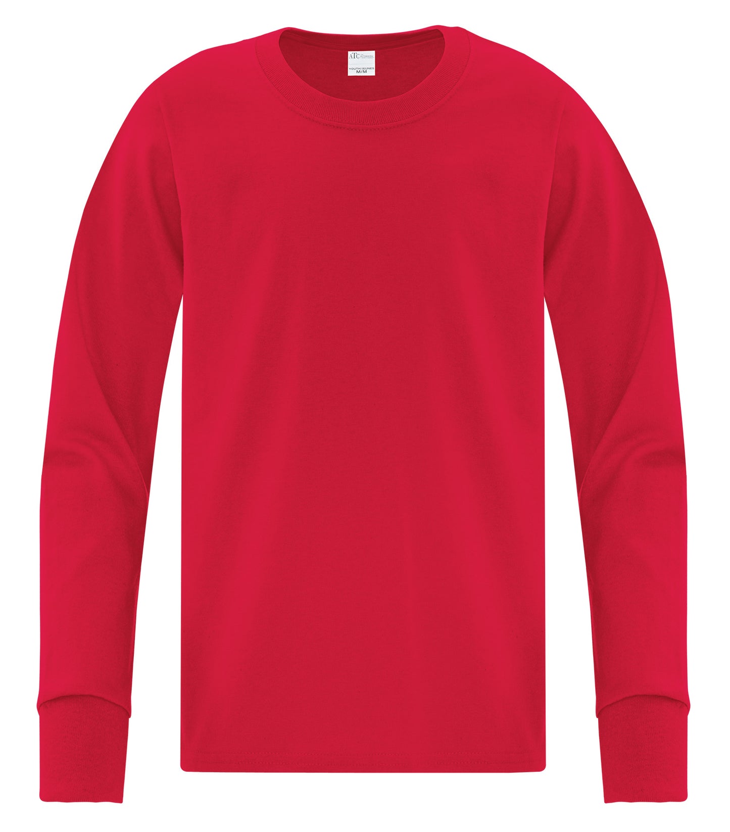 ATC EVERYDAY SIDE SEAM LONG SLEEVE YOUTH TEE (ATCS1015Y) - Red