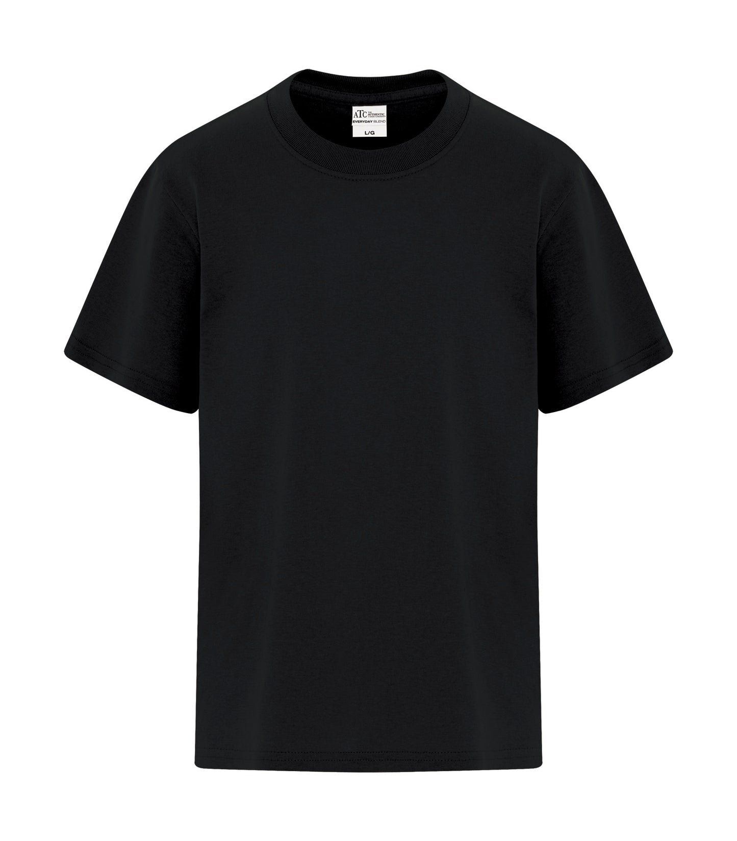 ATC EVERYDAY BLEND SIDE SEAM YOUTH TEE (ATCS5050Y) - Black