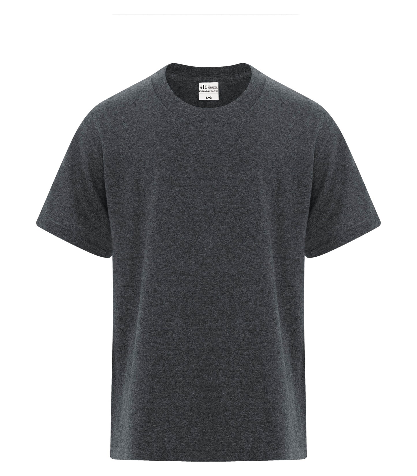 ATC EVERYDAY BLEND SIDE SEAM YOUTH TEE (ATCS5050Y) - Darkheathergrey