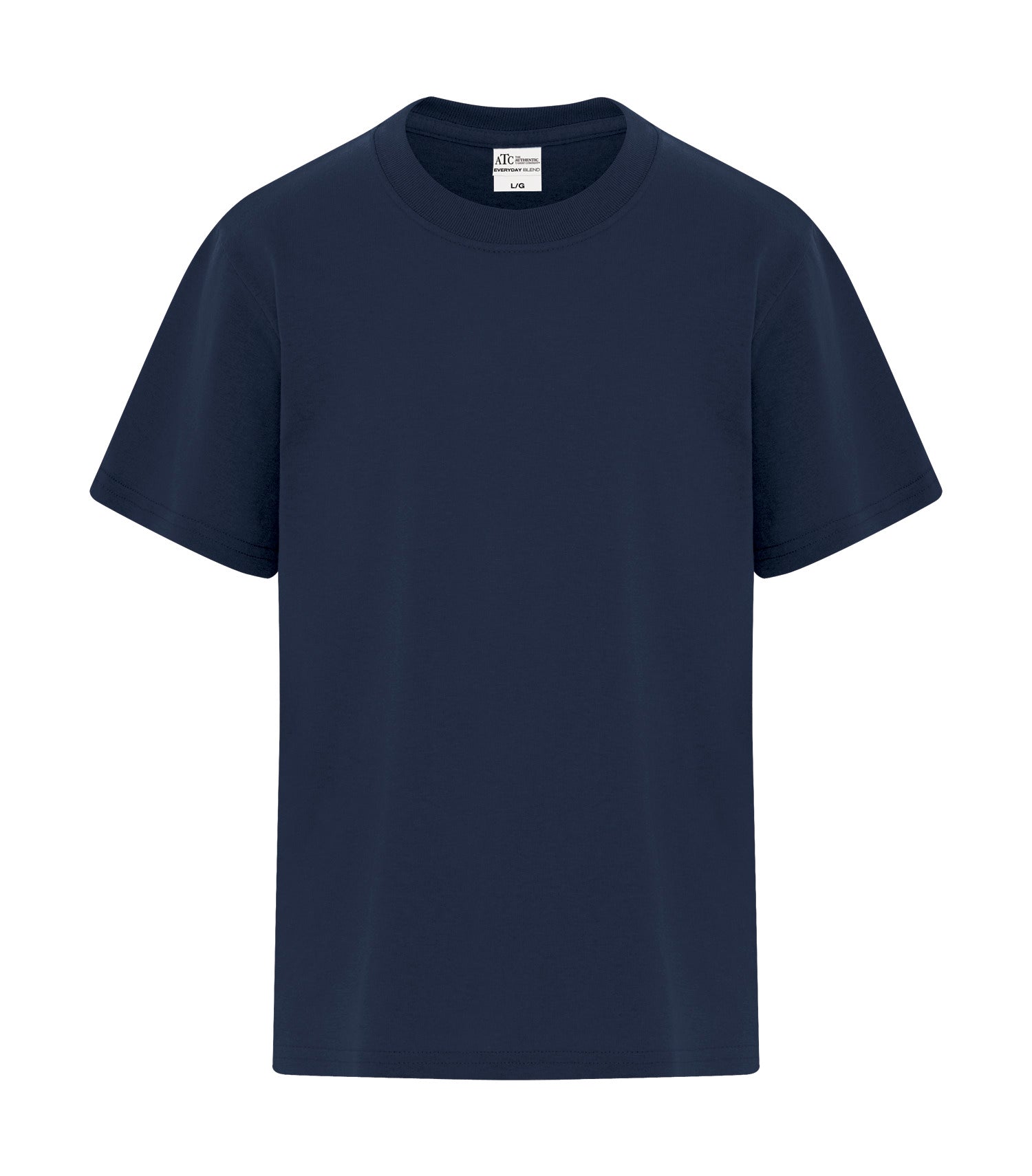 ATC EVERYDAY BLEND SIDE SEAM YOUTH TEE (ATCS5050Y) - Navy