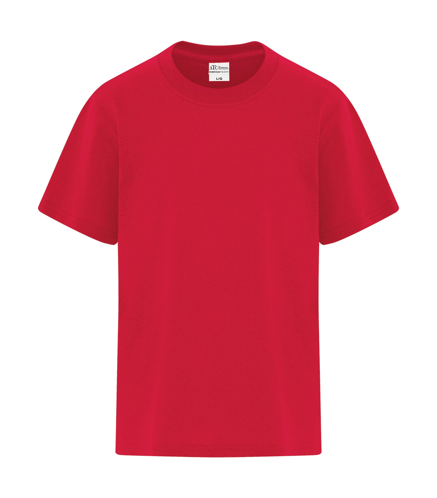 ATC EVERYDAY BLEND SIDE SEAM YOUTH TEE (ATCS5050Y) - Red