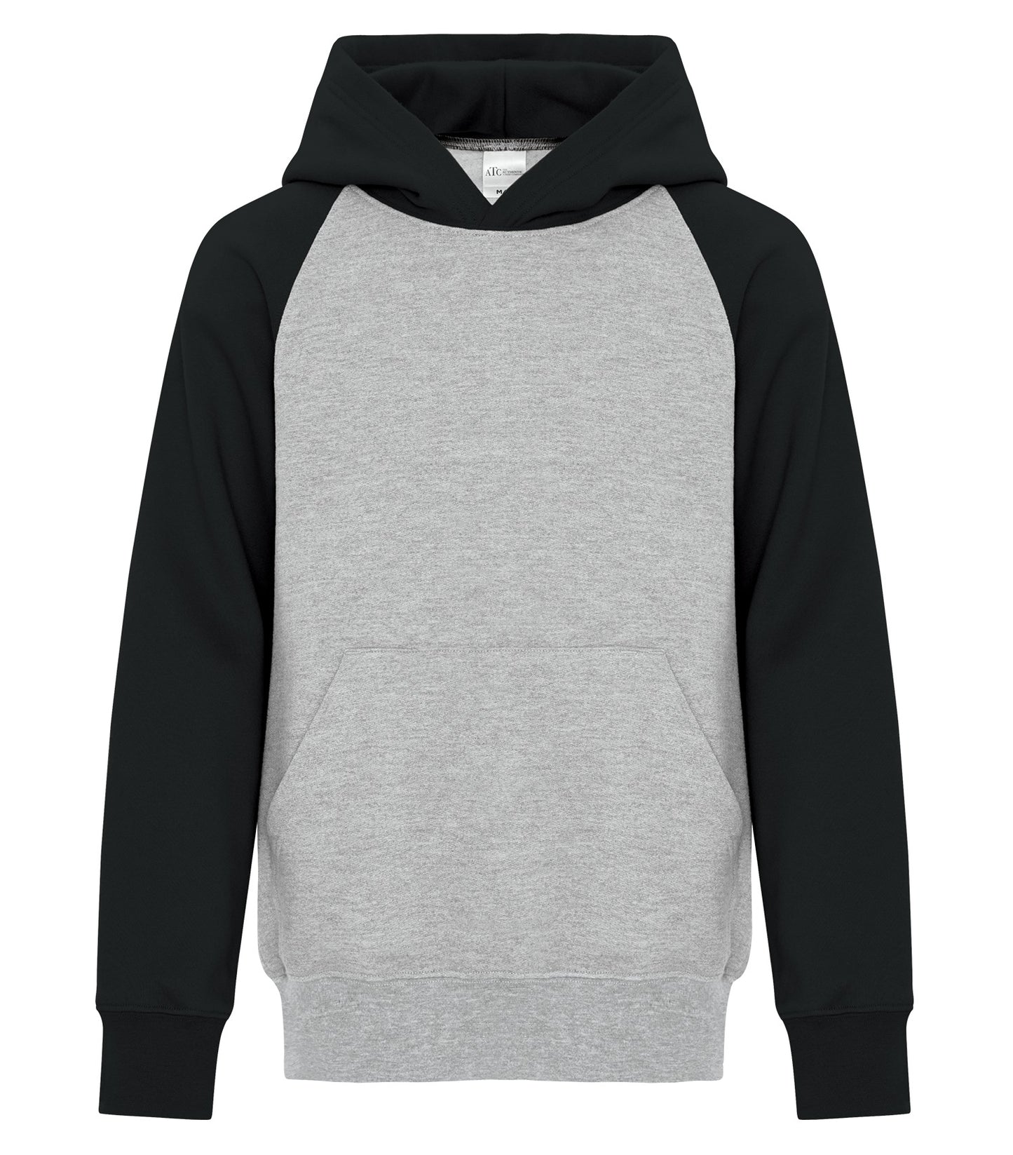 ATC EVERYDAY FLEECE TWO TONE YOUTH HOODIE (ATCY2550) - Athleticheather Black
