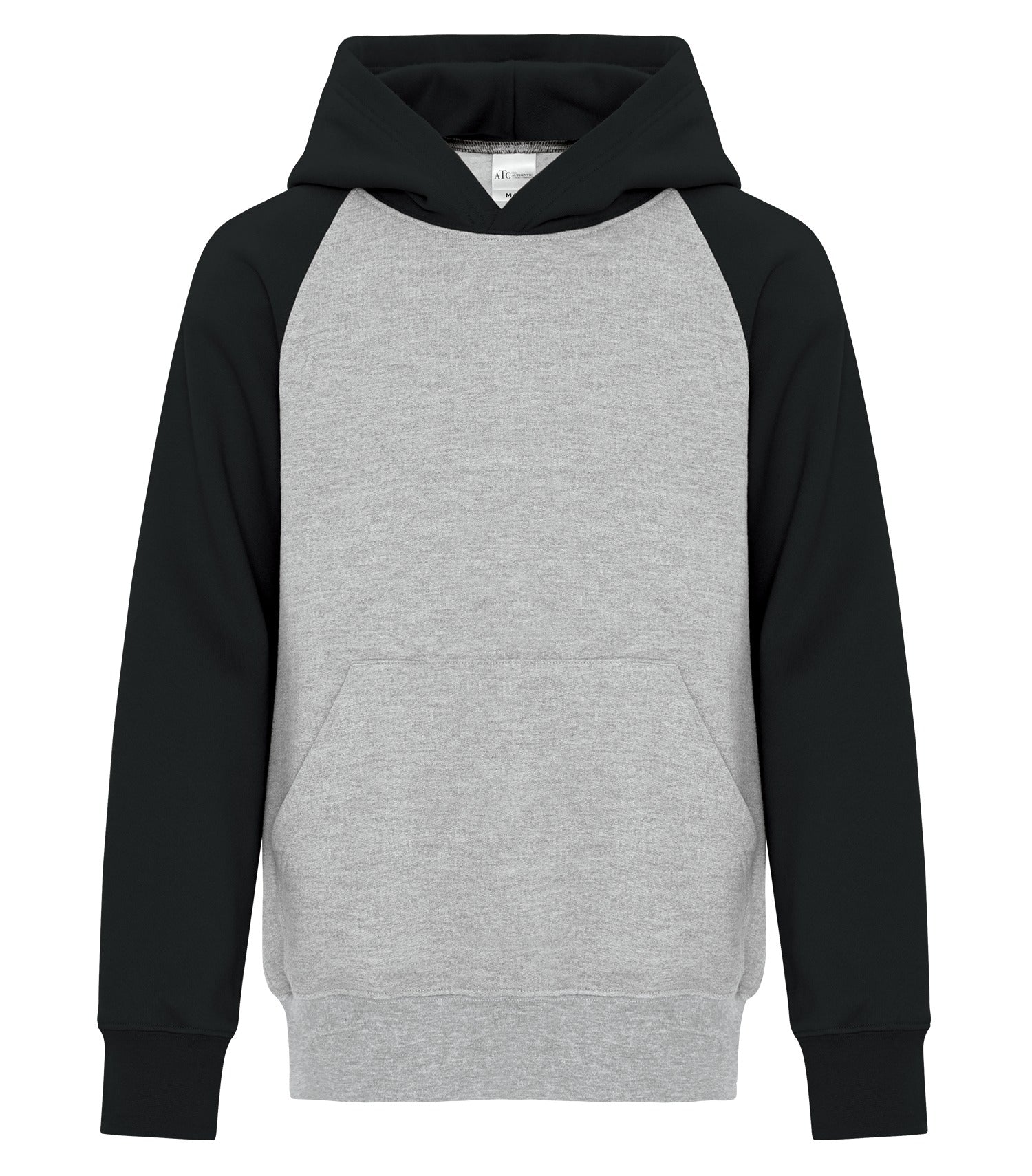 ATC EVERYDAY FLEECE TWO TONE YOUTH HOODIE (ATCY2550) - Athleticheather Black