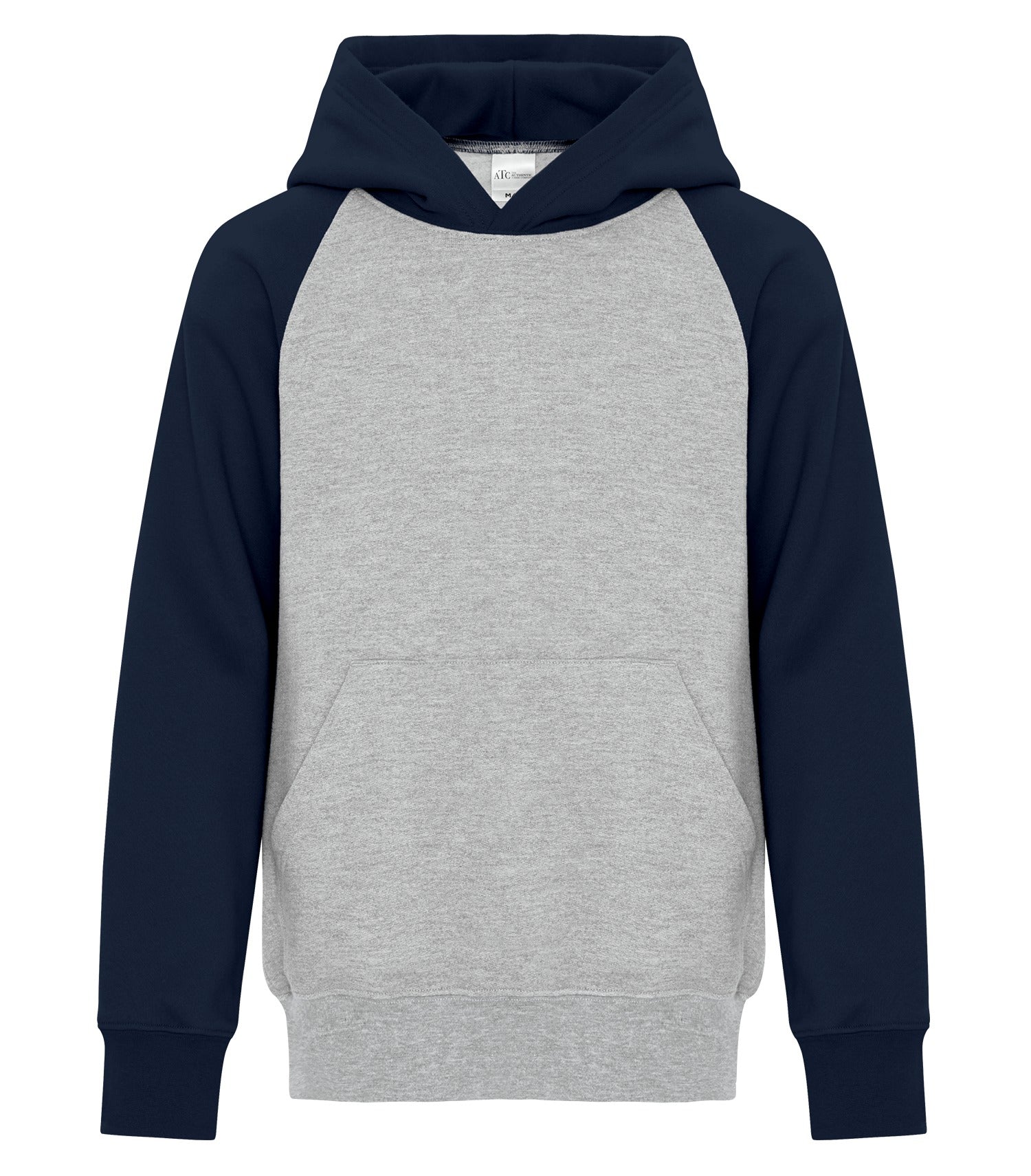 ATC EVERYDAY FLEECE TWO TONE YOUTH HOODIE (ATCY2550) - Athleticheather Darknavy