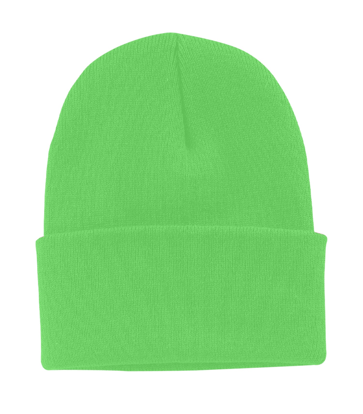 ATC EVERYDAY KNIT CUFF TOQUE (C100) - Flat Front Neon Lime