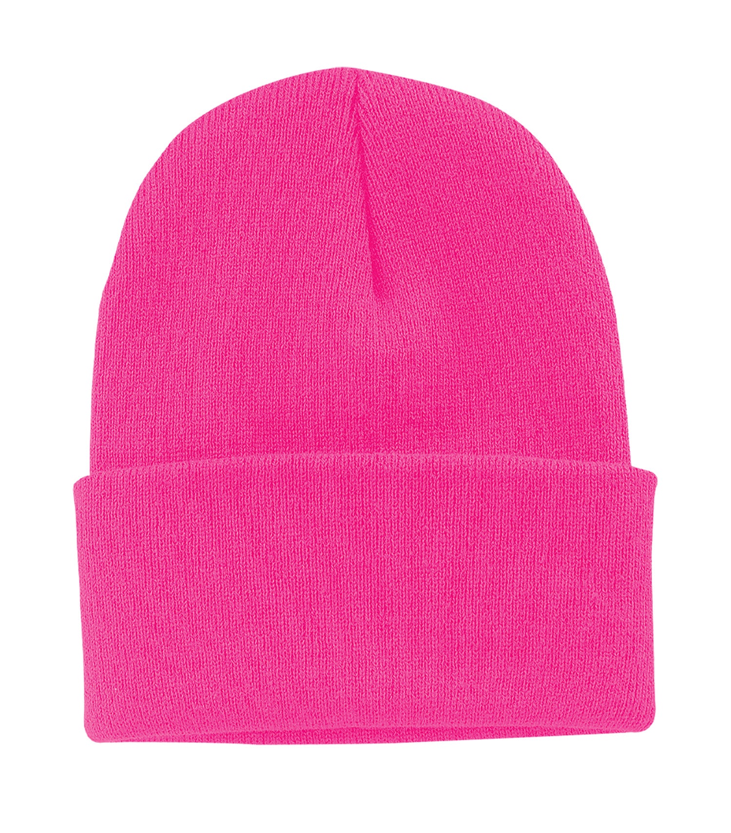 ATC EVERYDAY KNIT CUFF TOQUE (C100) - Flat Front Neon Pink