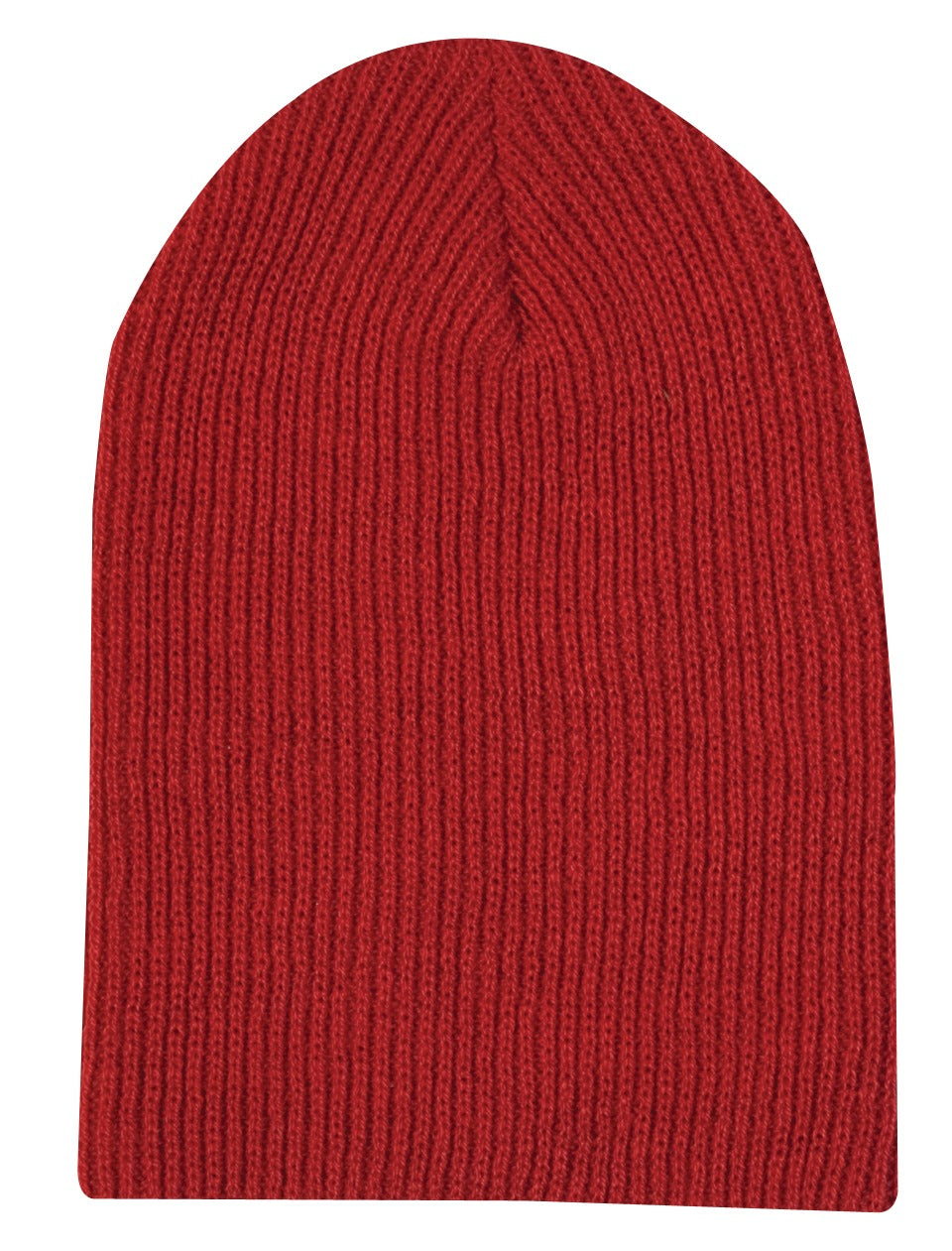 ATC EVERYDAY RIB KNIT SLOUCH BEANIE (C112) - Red