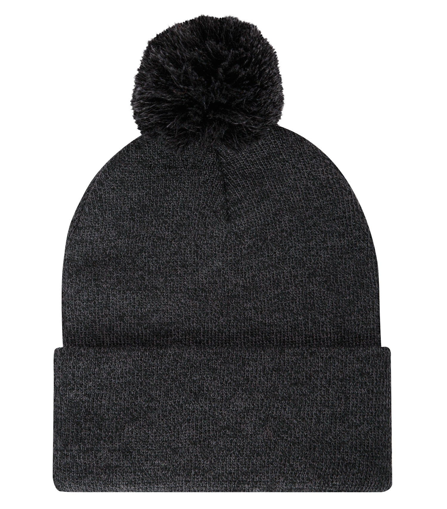 ATC EVERYDAY POM POM CUFF TOQUE (C1202) - Blackheather Cc
