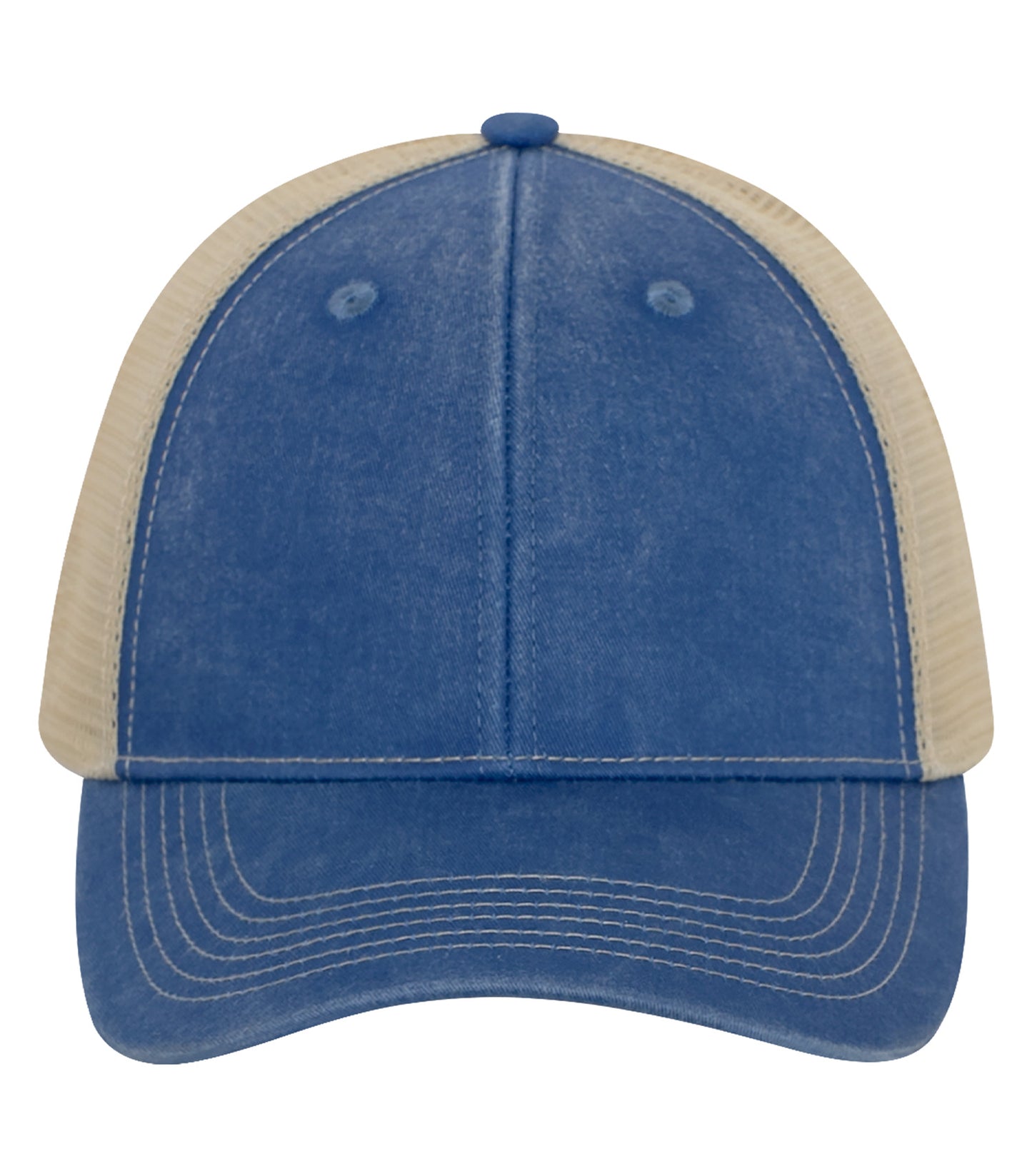 ATC PIGMENT DYED TRUCKER CAP (C1322) - Royal Creme