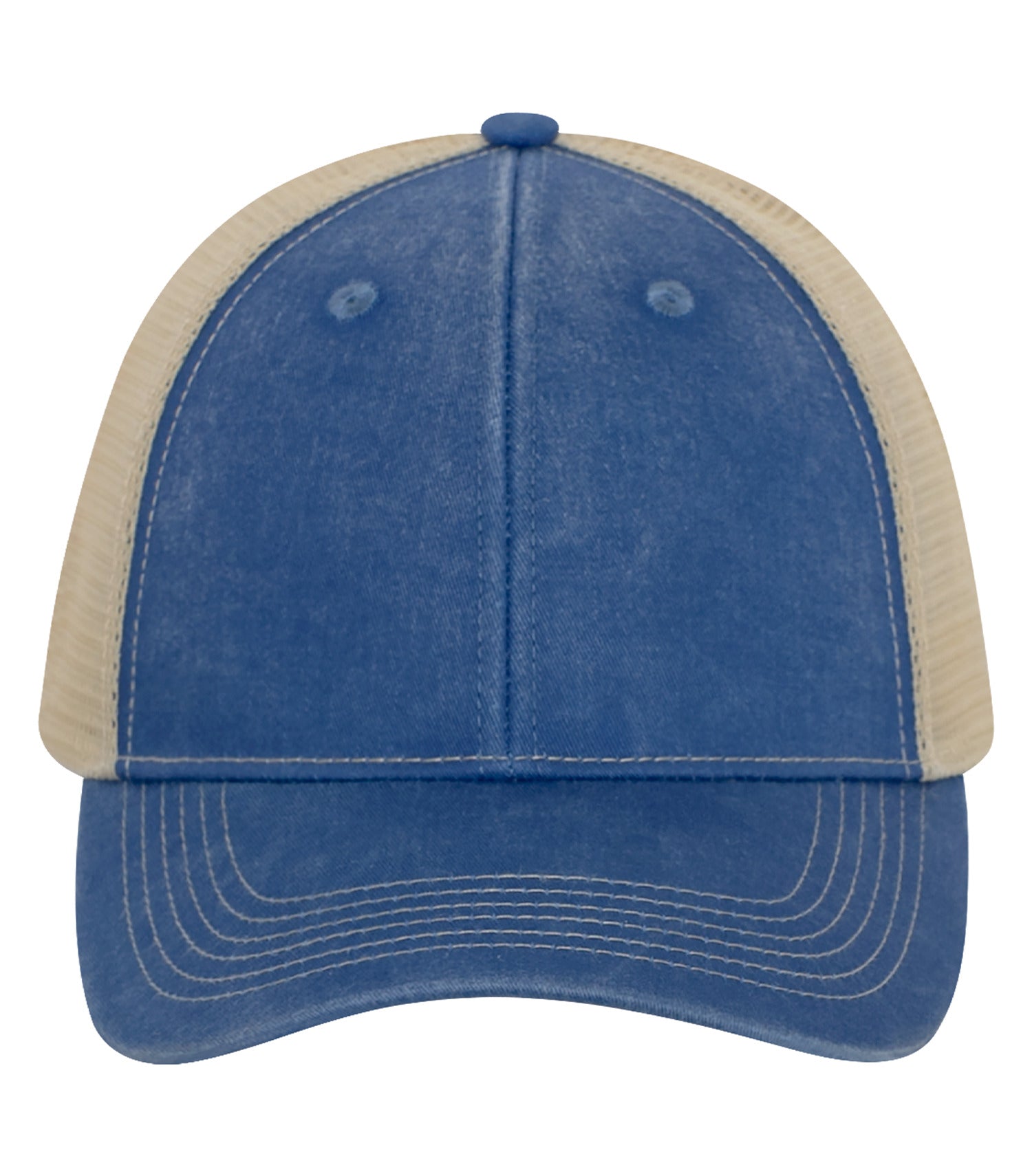 ATC PIGMENT DYED TRUCKER CAP (C1322) - Royal Creme