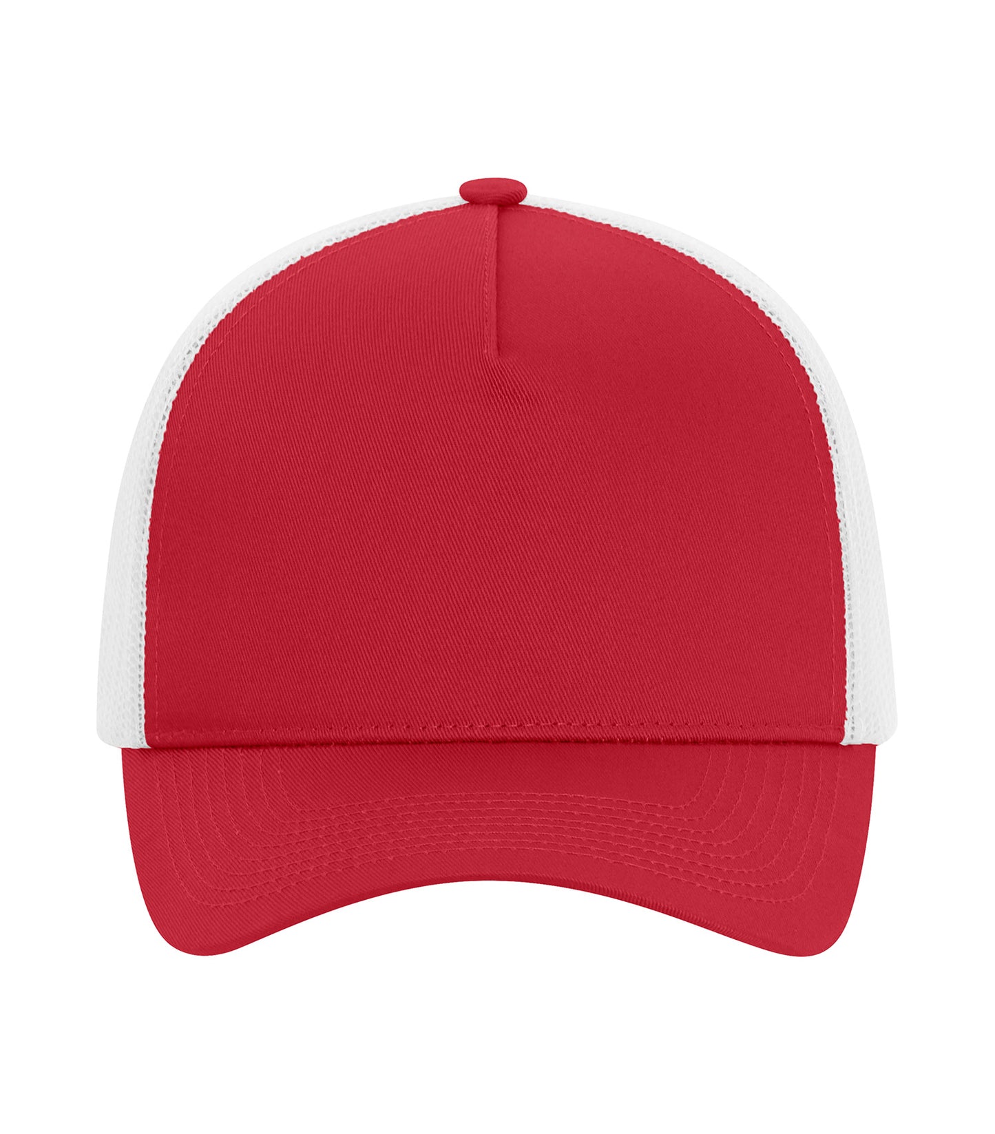 ATC EVERYDAY COTTON TWILL 5-PANEL TRUCKER CAP (C1342) - Red White