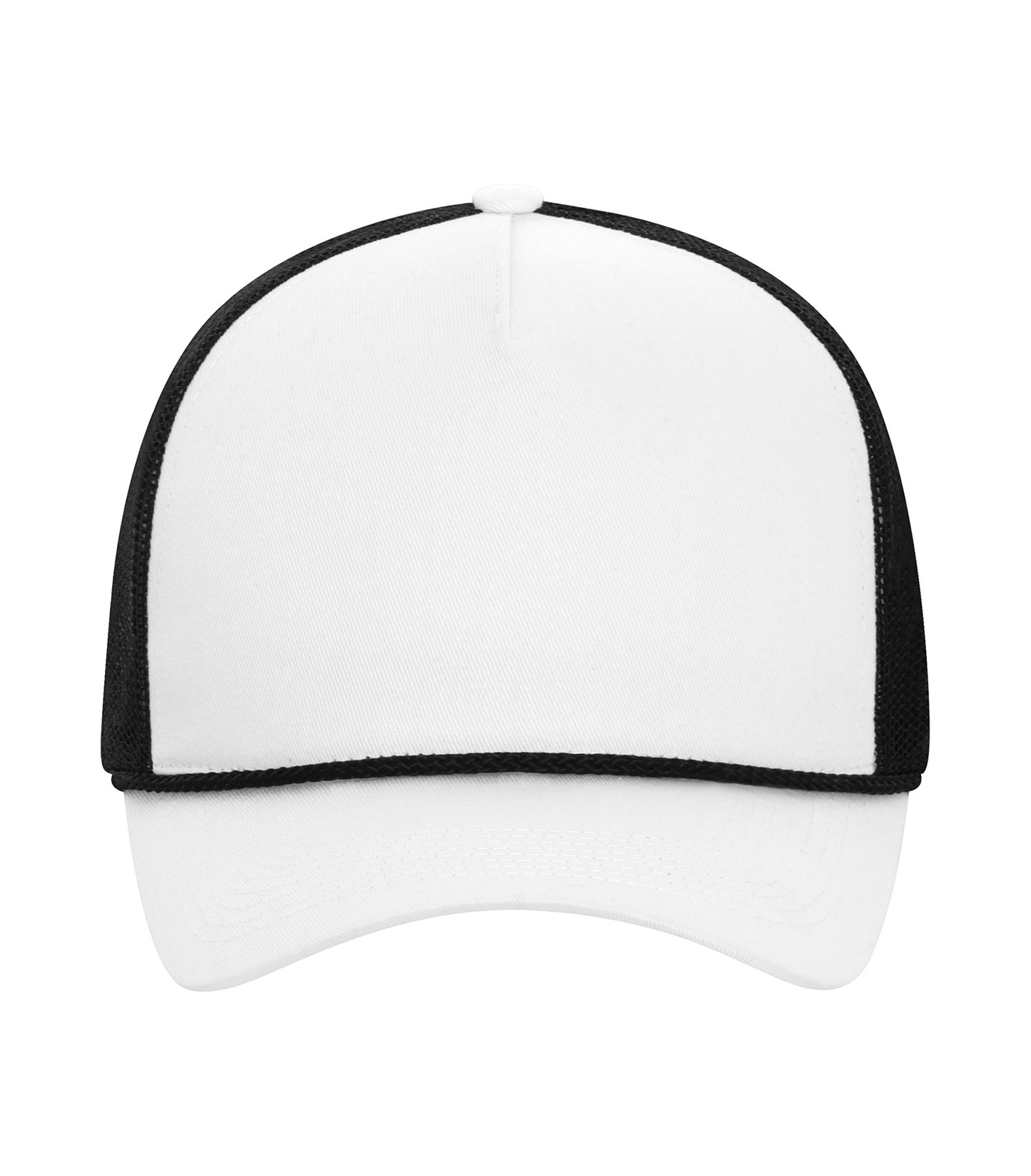 ATC EVERYDAY COTTON TWILL 5-PANEL TRUCKER ROPE CAP (C1343) - White Black