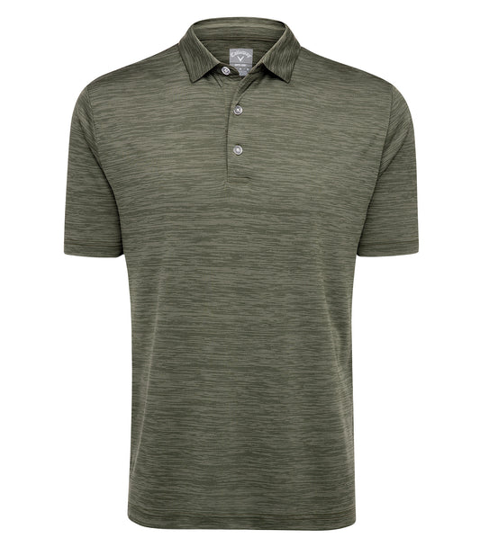 CALLAWAY BROKEN STRIPE TEXTURE POLO - Hedge Green