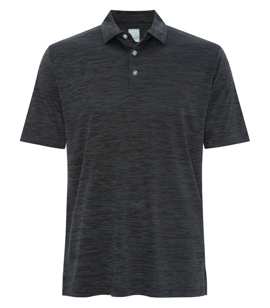 CALLAWAY BROKEN STRIPE TEXTURE POLO - Black