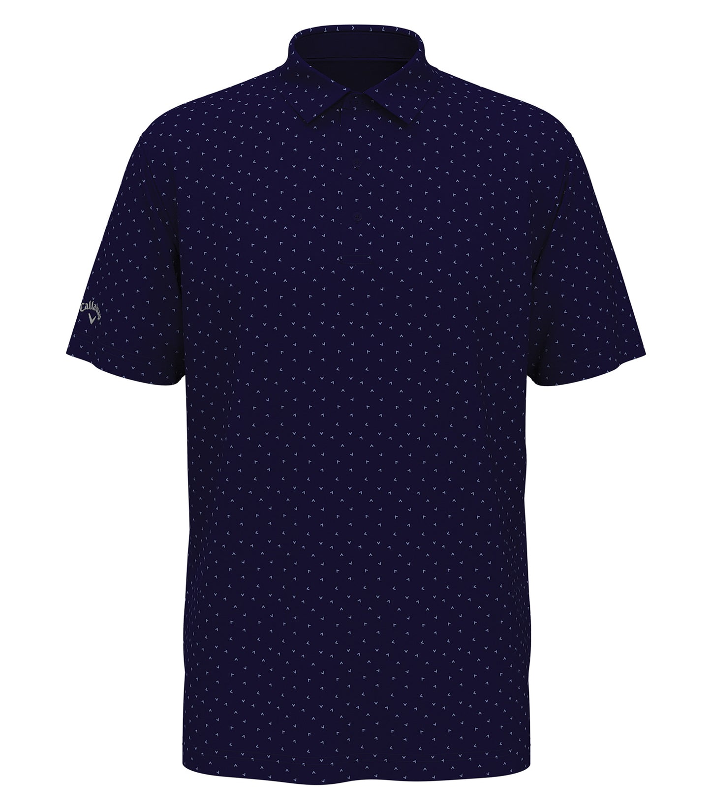 Callaway MICRO CHEV PRINT POLO (CGM791) - Peacoat Navy