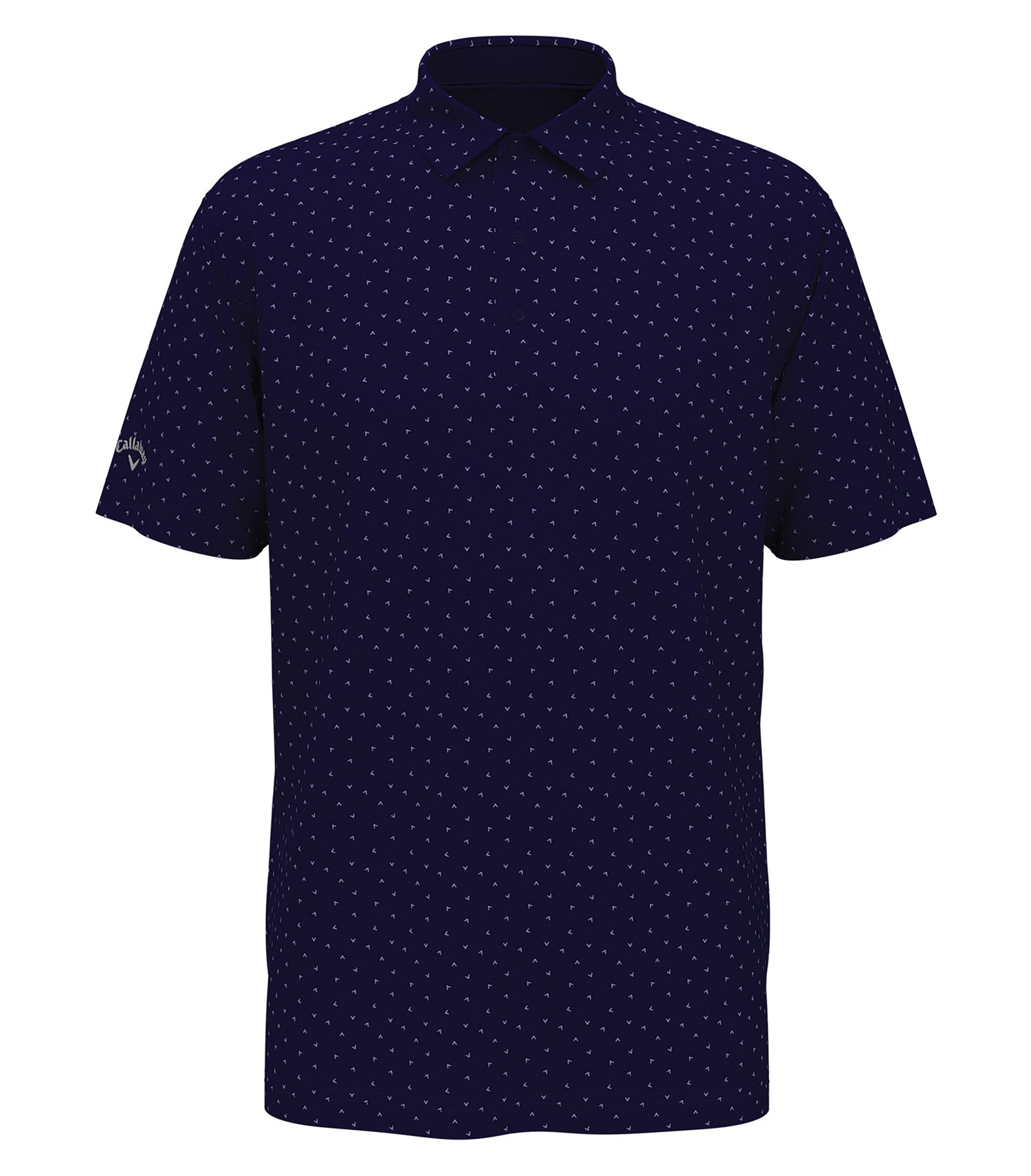 Callaway MICRO CHEV PRINT POLO (CGM791) - Peacoat Navy