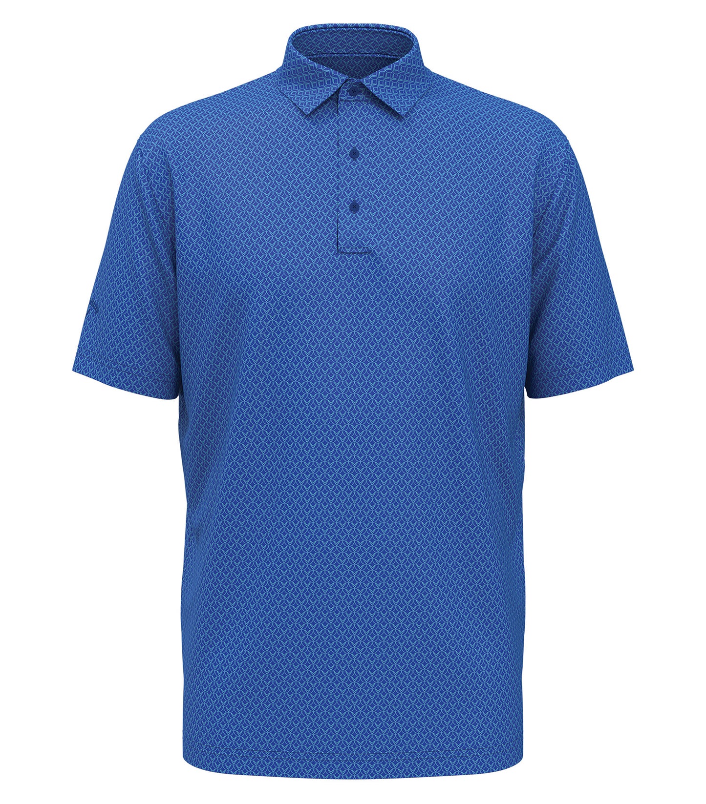Callaway ALL-OVER STITCHED CHEV POLO (CGM794) - Lapis Blue