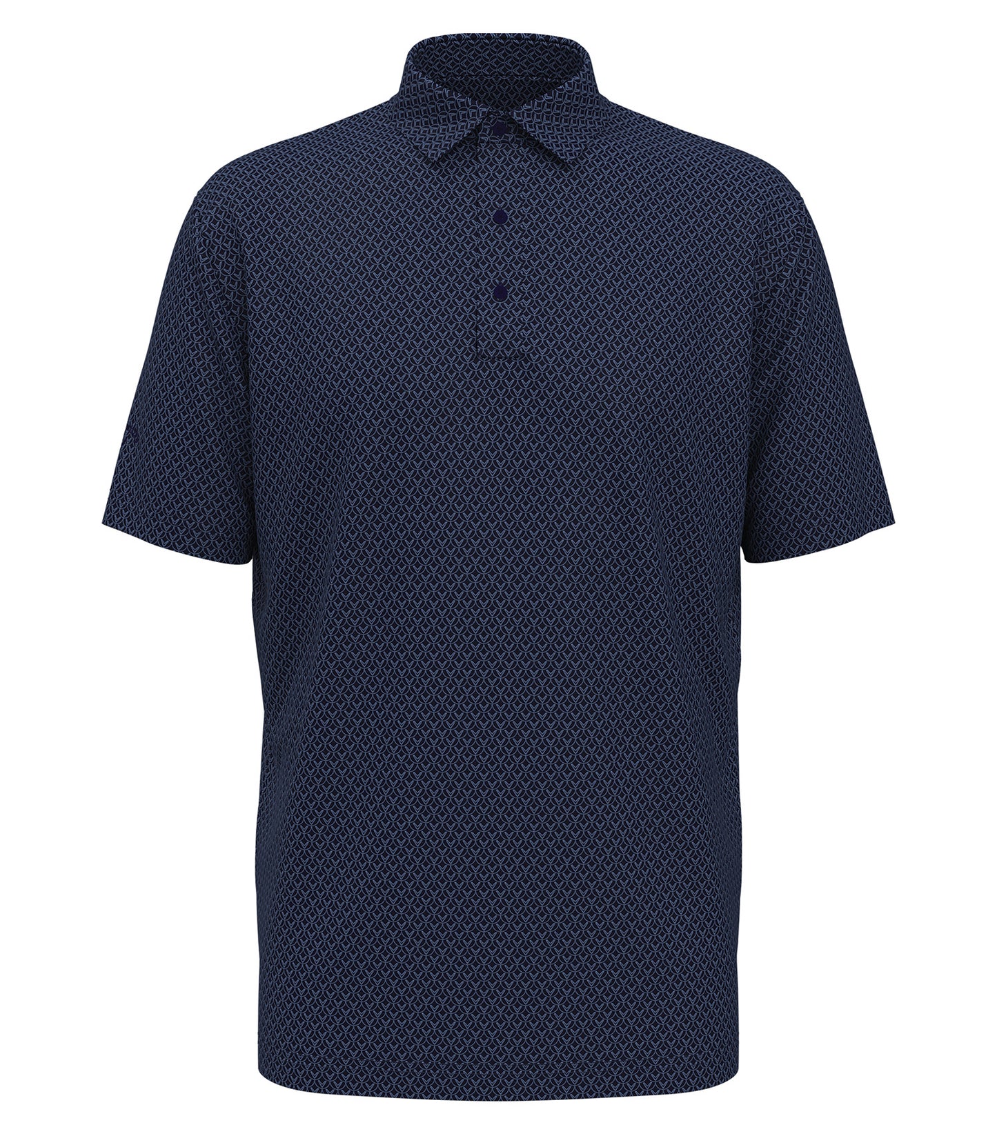 Callaway ALL-OVER STITCHED CHEV POLO (CGM794) - Peacoat Navy