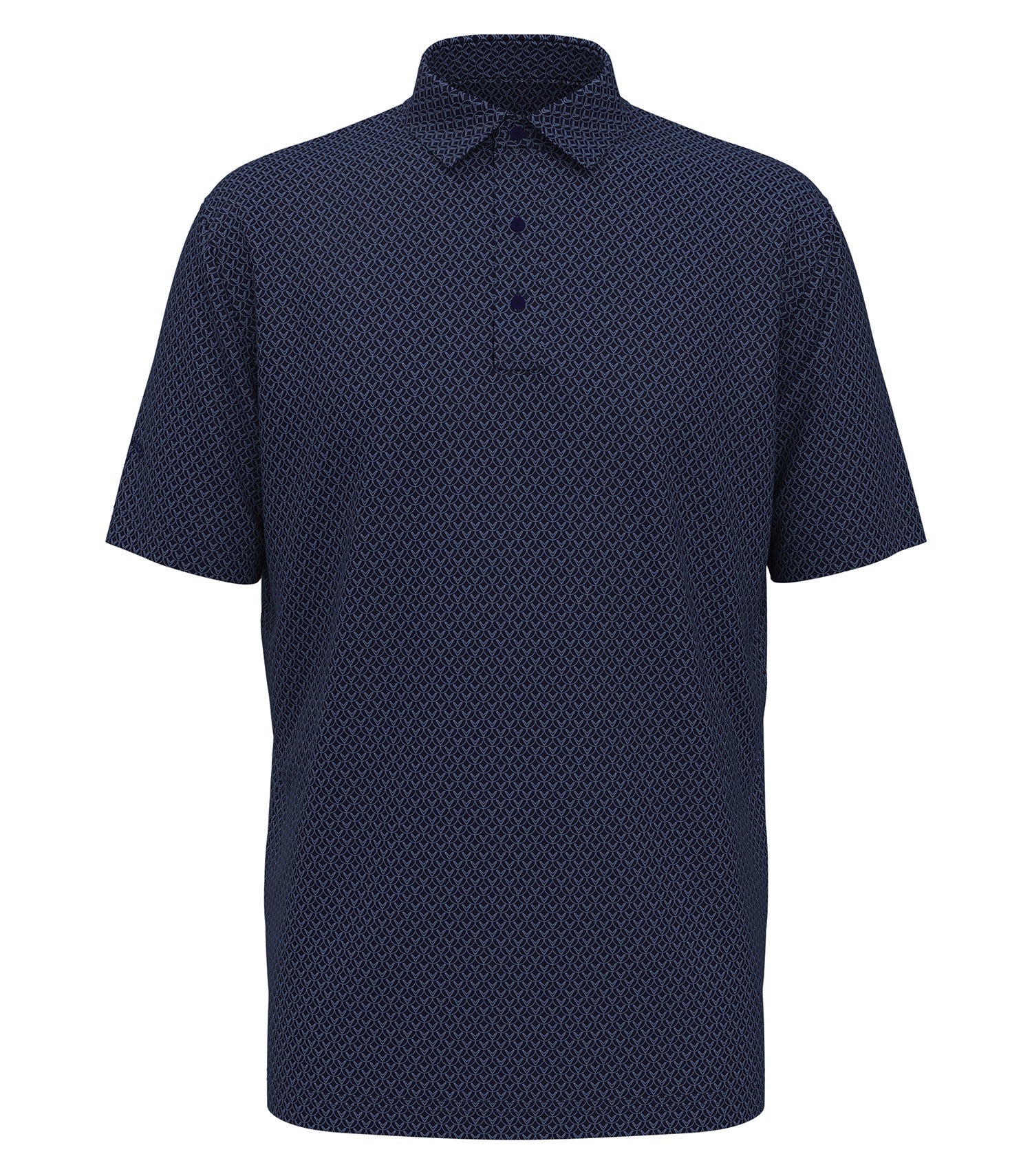 Callaway ALL-OVER STITCHED CHEV POLO (CGM794) - Peacoat Navy