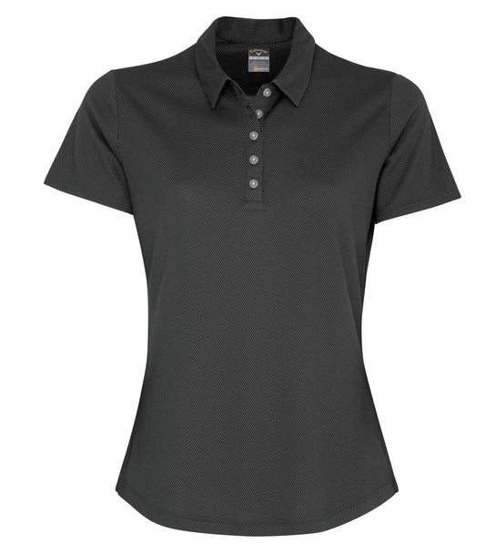 CALLAWAY BIRDSEYE LADIES' POLO - Black