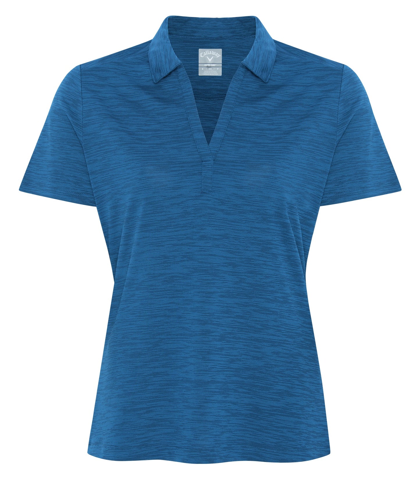 Callaway BROKEN STRIPE TEXTURE LADIES' POLO (CGW751) - Blueberry Pancake