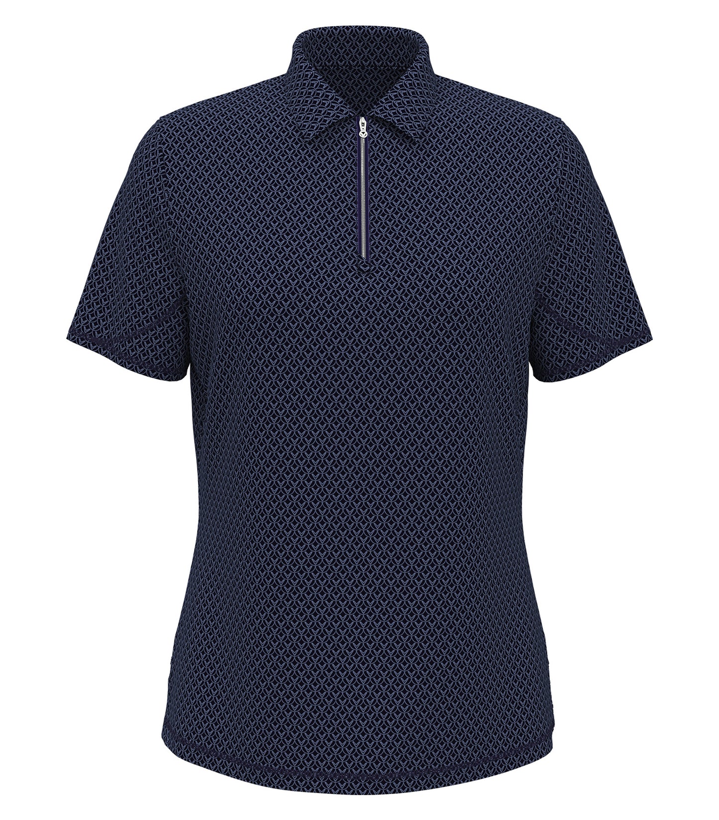 Callaway ALL-OVER STITCHED CHEV LADIES’ POLO (CGW792) - Peacoat Navy