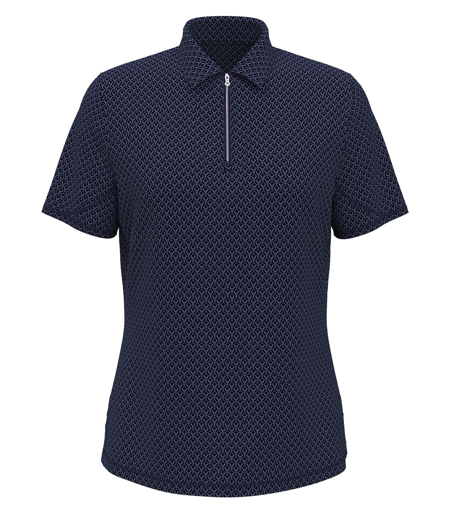 Callaway ALL-OVER STITCHED CHEV LADIES’ POLO (CGW792) - Peacoat Navy