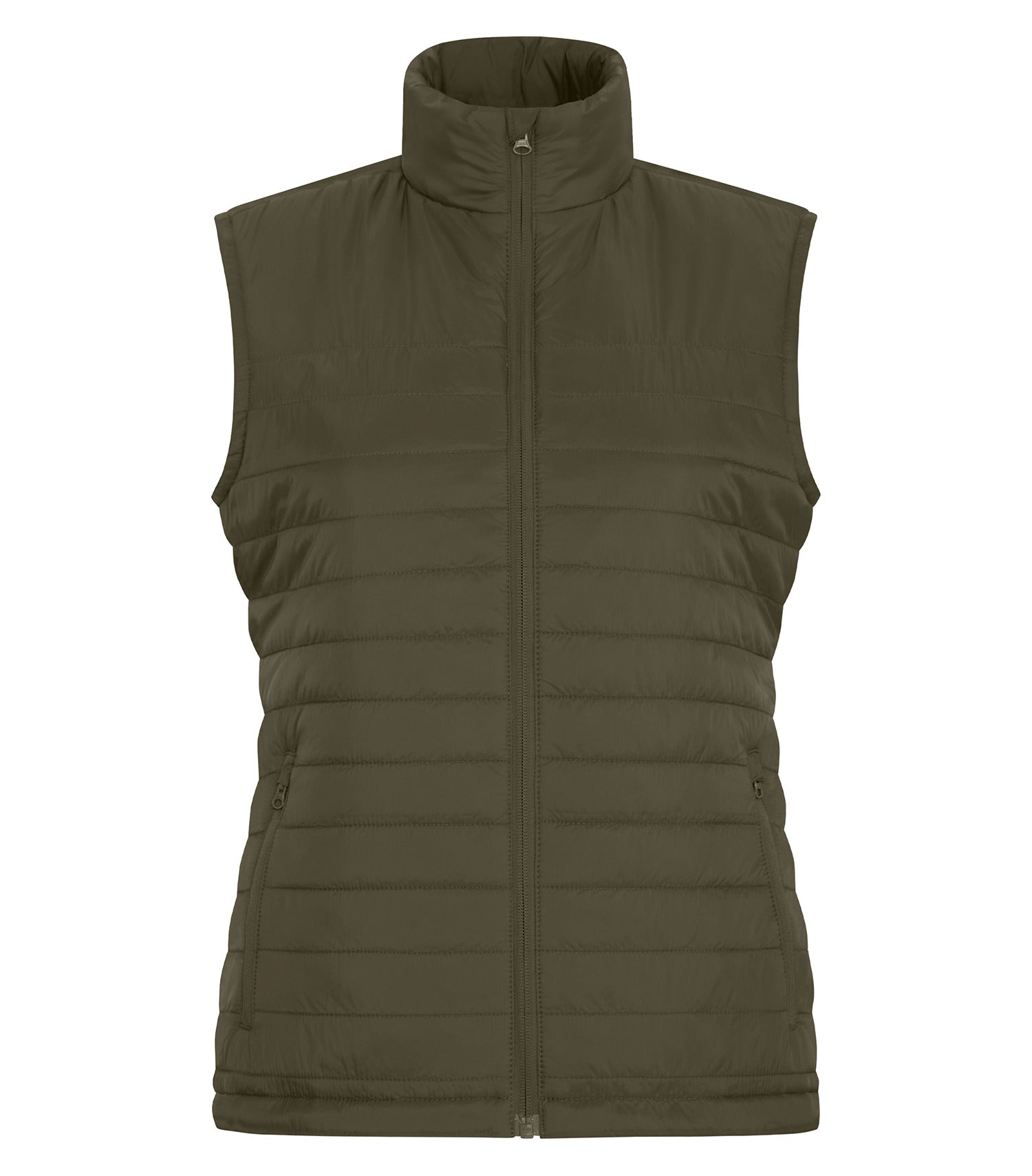 Coal Harbour GO TO PUFFY LADIES' VEST (CH7691L) - Olive Green