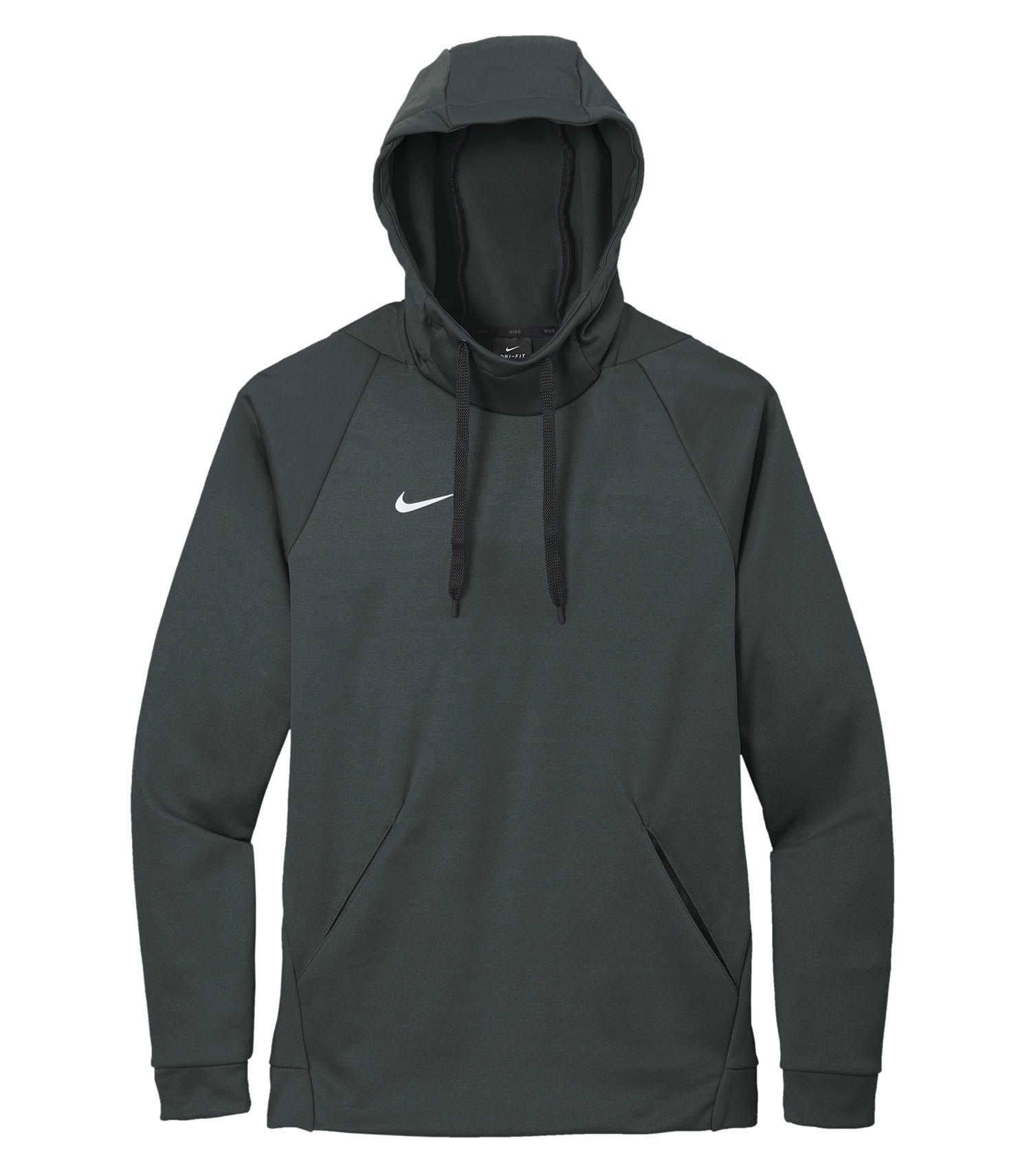 Nike Therma-FIT FLEECE PULLOVER HOODIE (CN9473) - Flat Front Team Anthracite