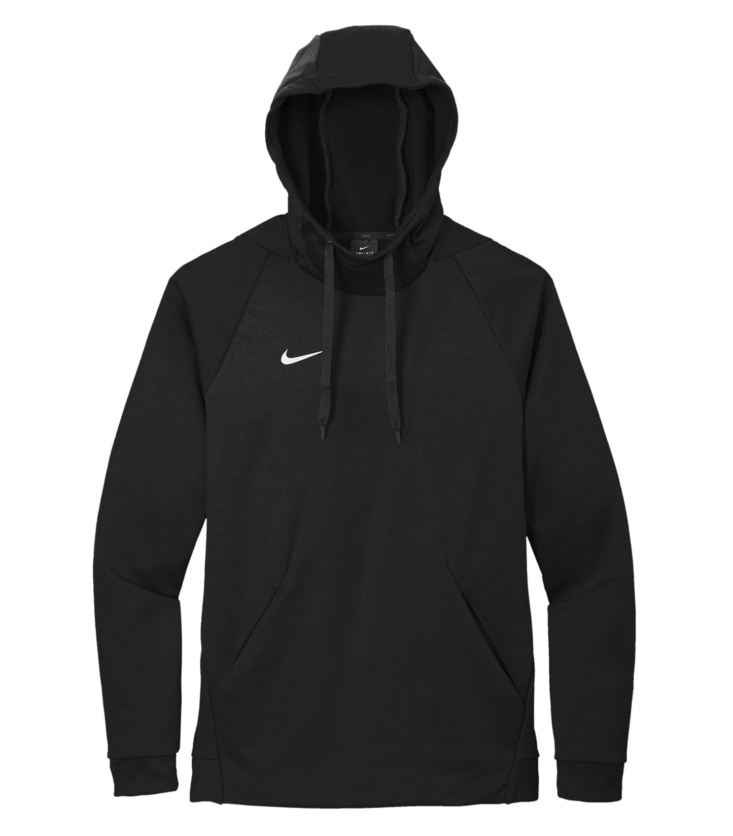 Nike Therma-FIT FLEECE PULLOVER HOODIE (CN9473) - Flat Front Team Black